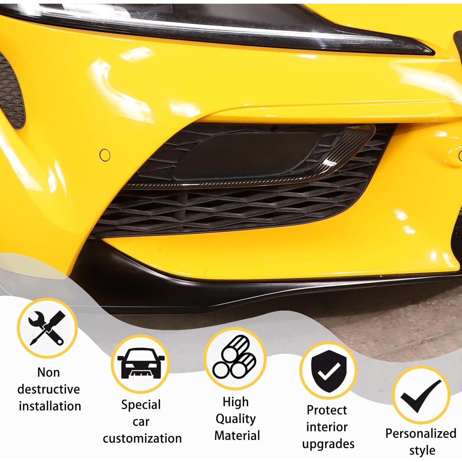 Cubierta de luz antiniebla delantera CHEAYAR para Toyota Supra 2019-2022