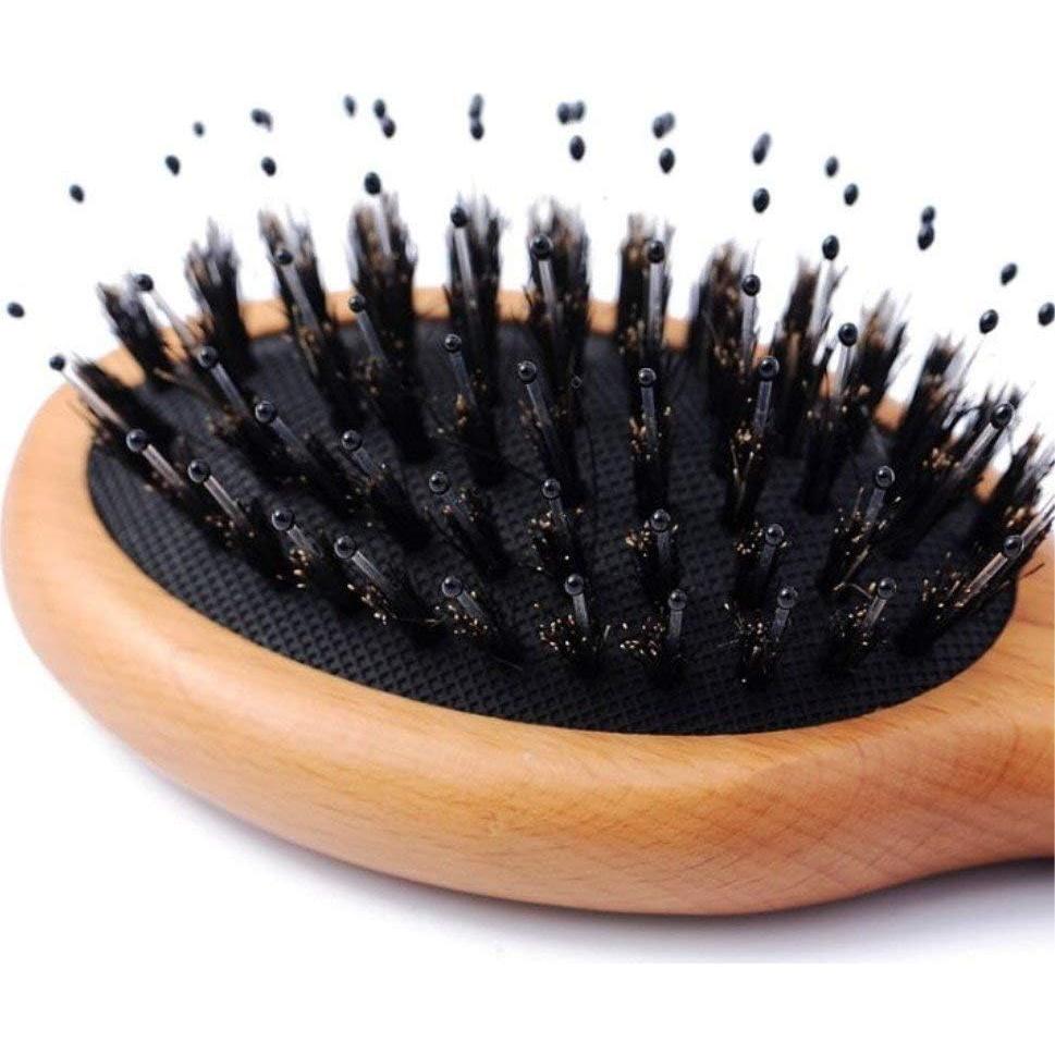 Cepillo de Pelo Mini Textention de Cerda de Jabalí 2 Pcs