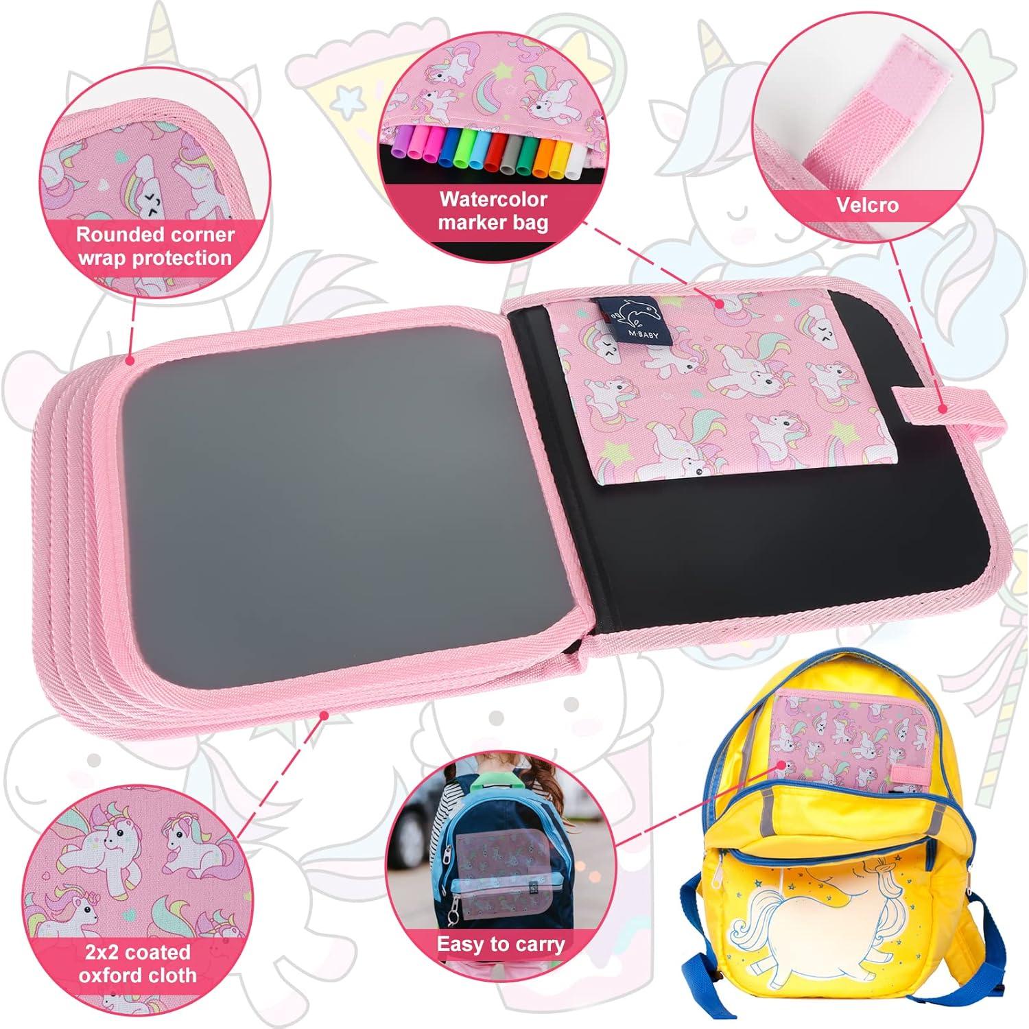 Juego de Dibujo Borrable Qrytoi Unicornio Rosa 14 Páginas