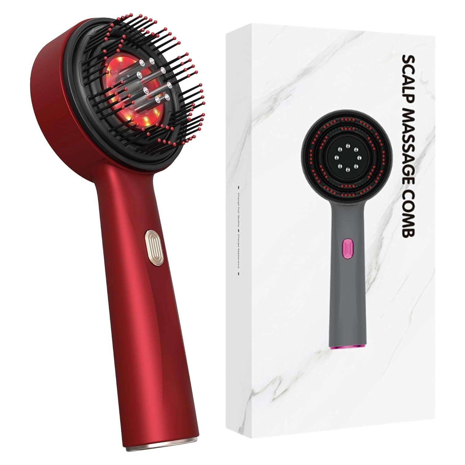 Aplicador de Aceite para Cabello Eléctrico Yijingxuan Rojo IPX7