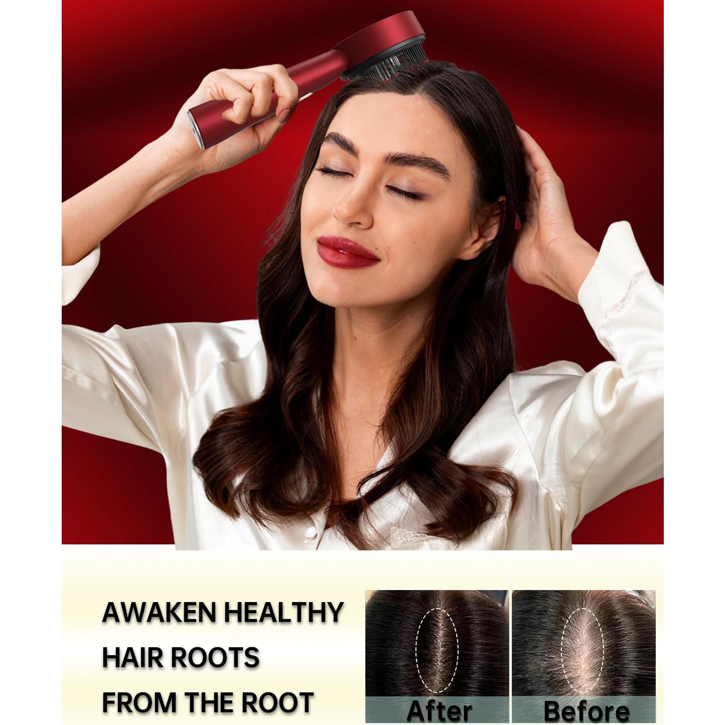 Aplicador de Aceite para Cabello Eléctrico Yijingxuan Rojo IPX7