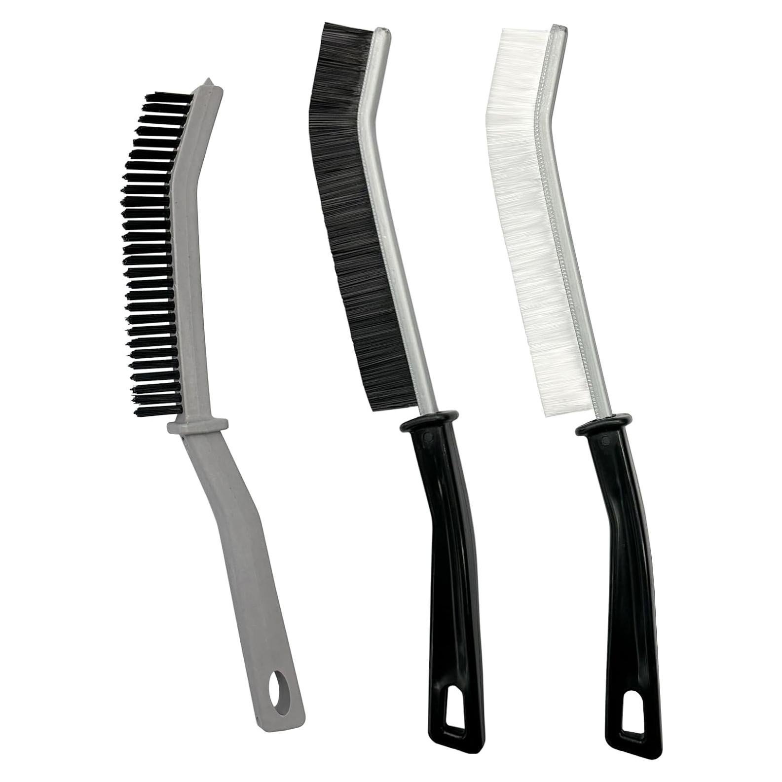 3 Cepillos de Limpieza Miccilot - Mango Largo y Cerdas Firmes