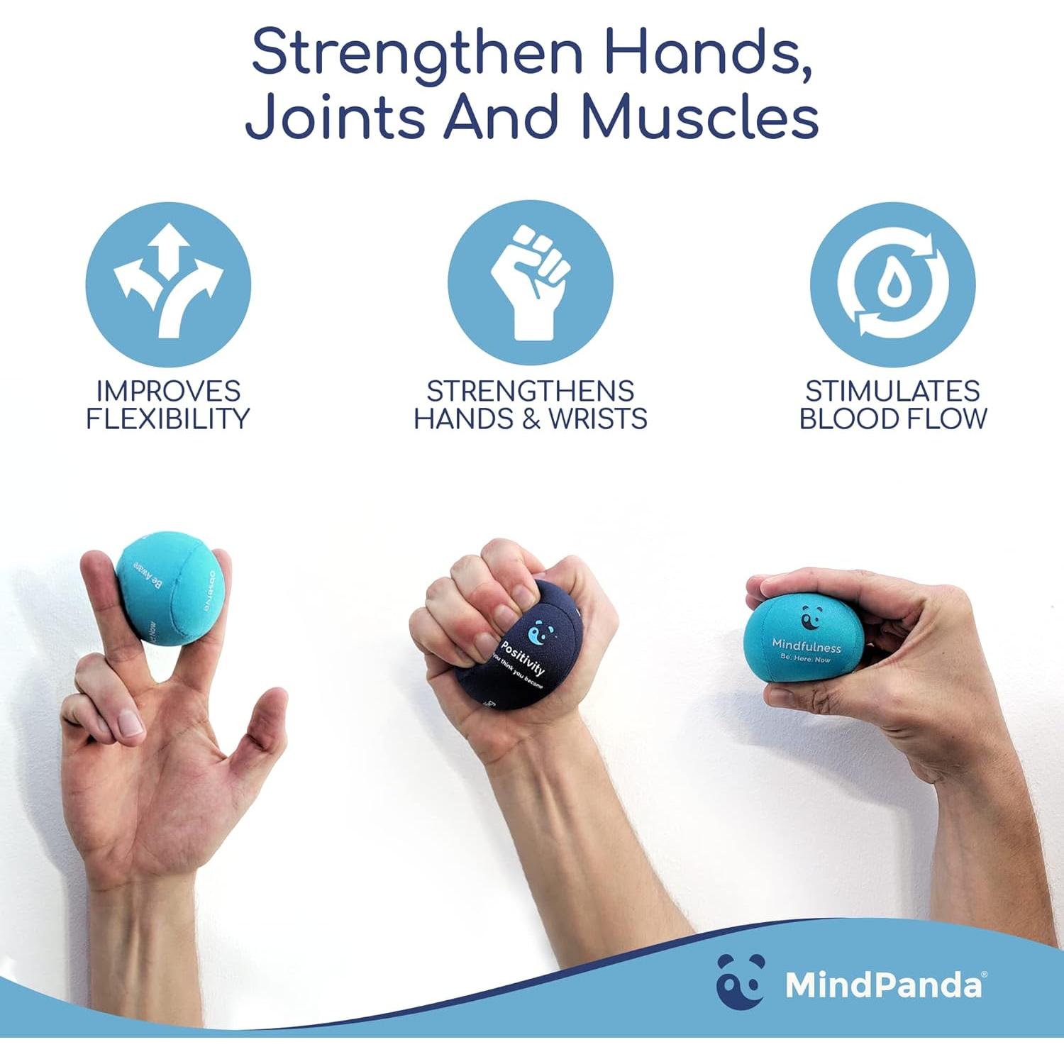 Bolas de Estrés MindPanda - 3 Densidades para Alivio