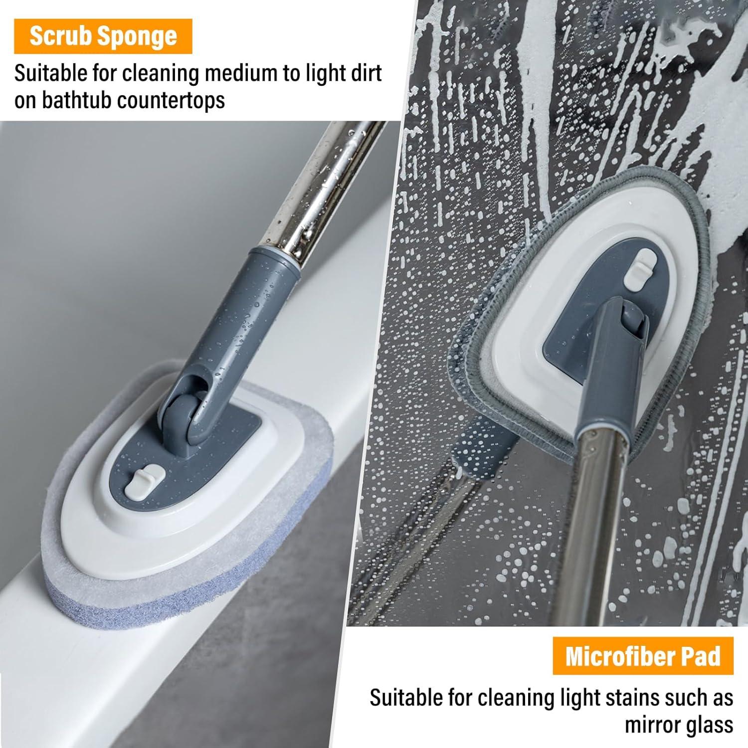 Cepillo de limpieza 4 en 1 Sayene con mango ajustable