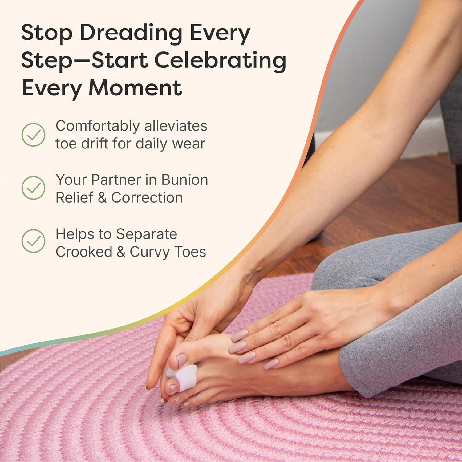 Separadores de Dedos de Gel ZenToes para Juanetes - 4 Piezas