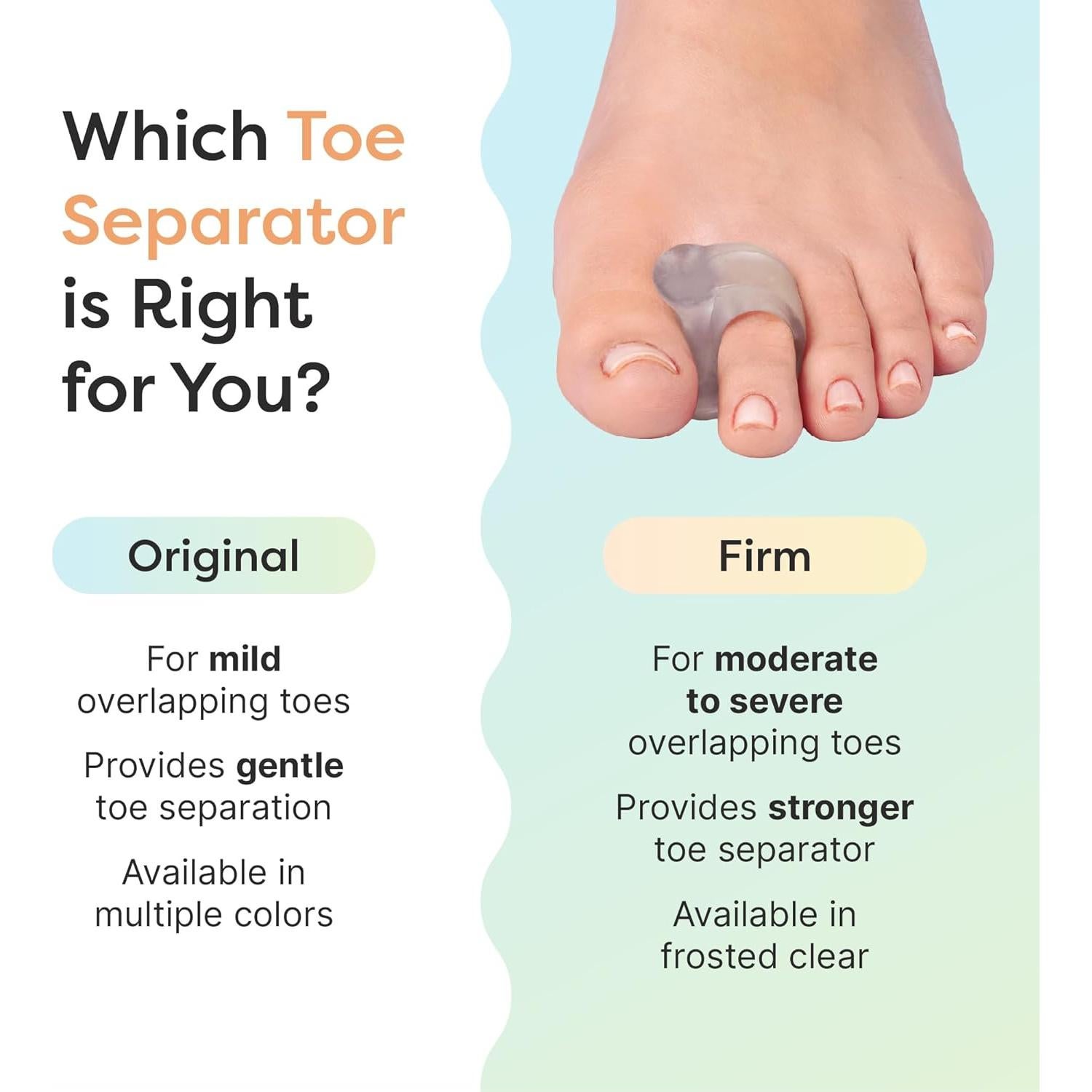 Separadores de Dedos de Gel ZenToes para Juanetes - 4 Piezas