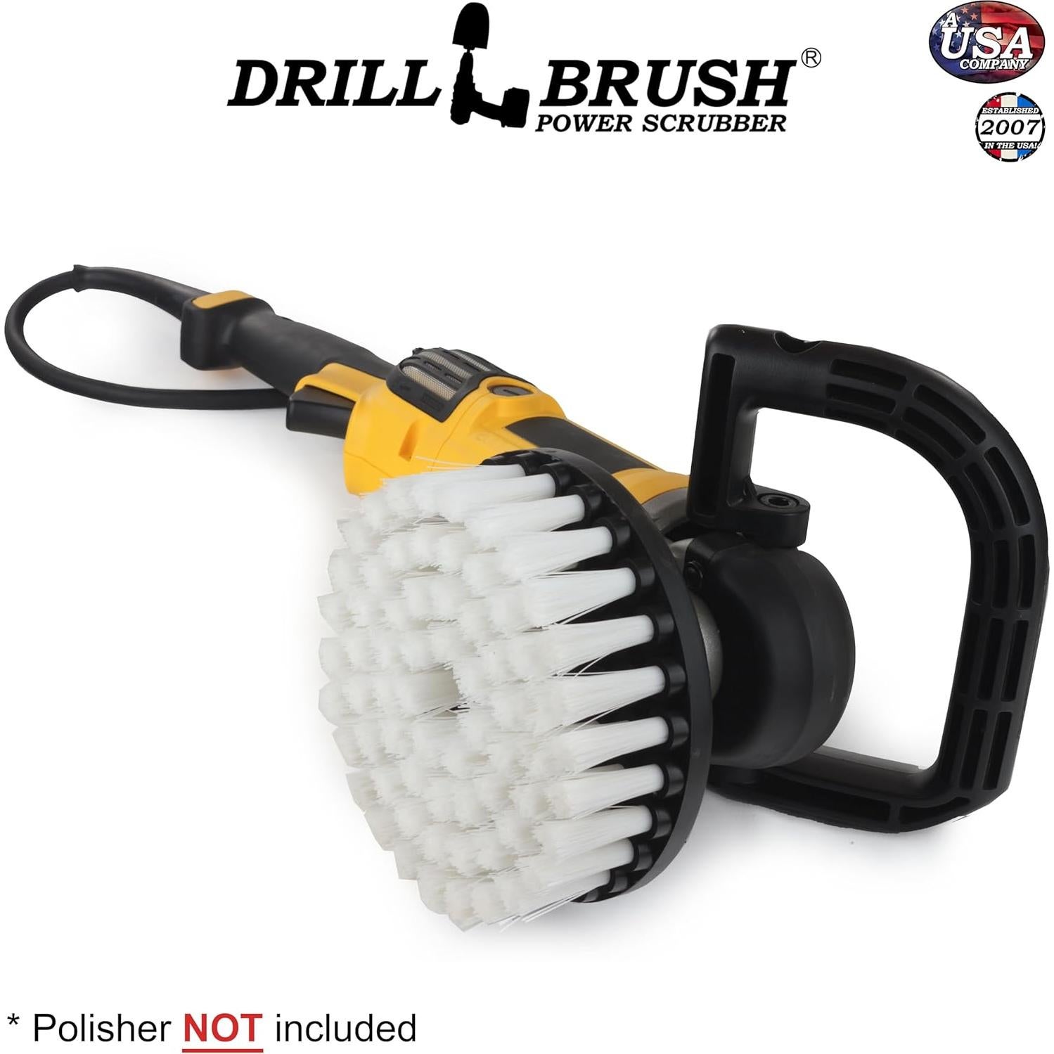 Cepillo Limpiador de Alfombras Drillbrush 17.78 cm Suave