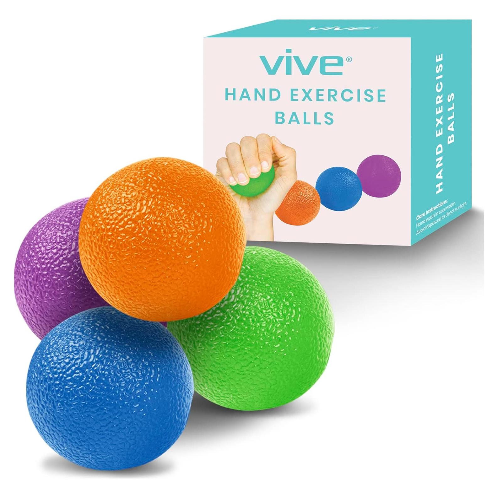 Bolas Squeeze Vive RHB1031 para Terapia de Mano - 4 Resistencias