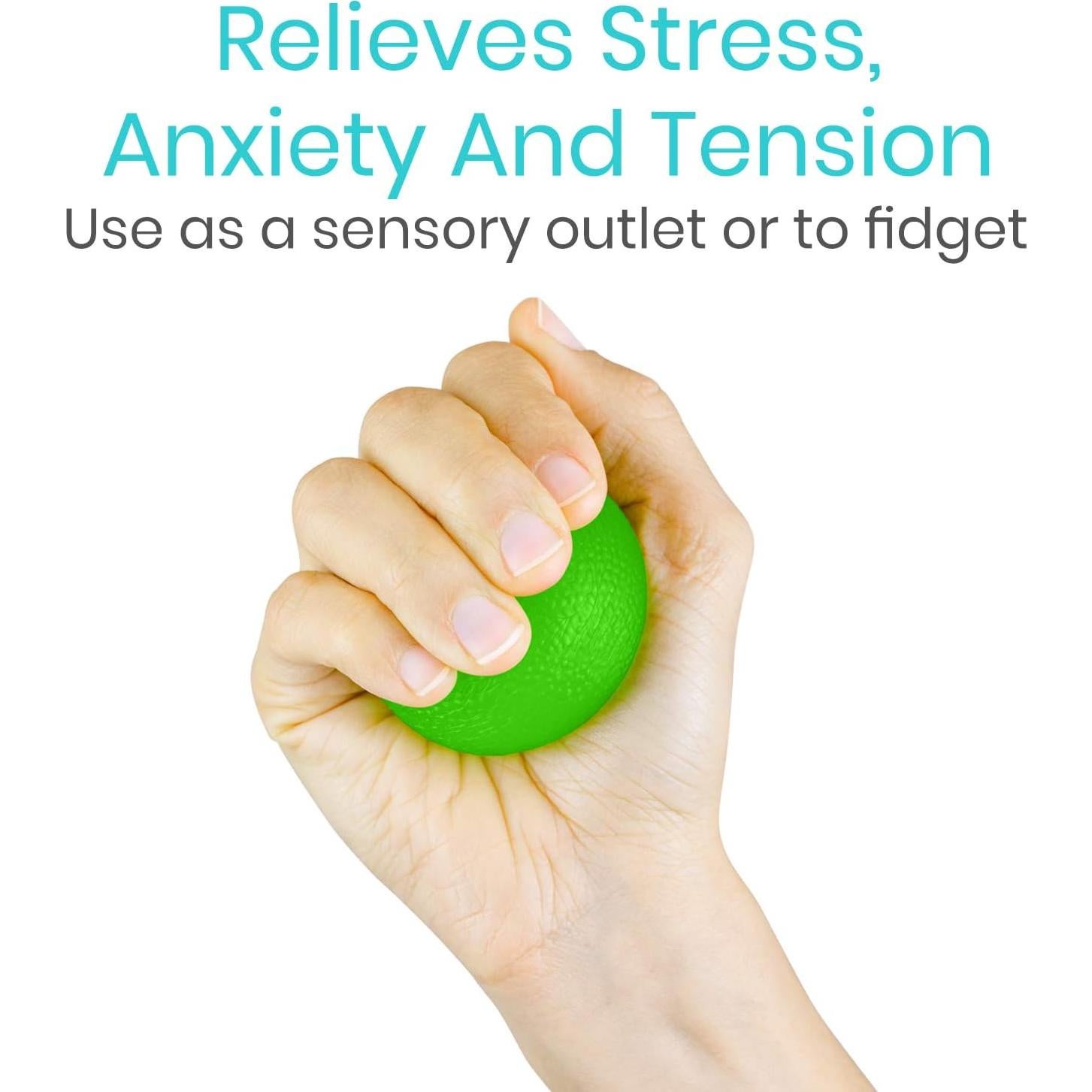 Bolas Squeeze Vive RHB1031 para Terapia de Mano - 4 Resistencias