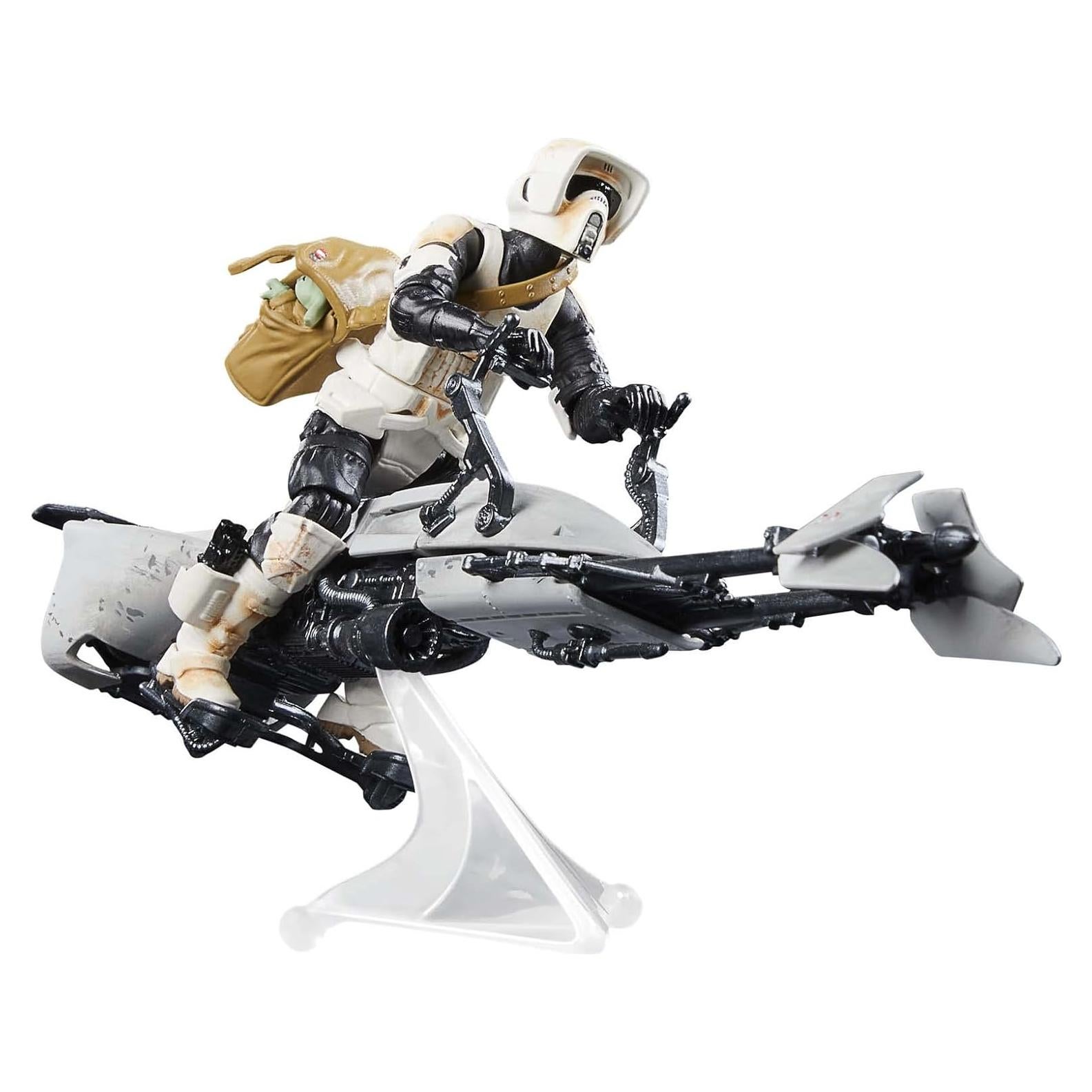 Bicicleta Speeder Star Wars Hasbro Scout Trooper y Grogu