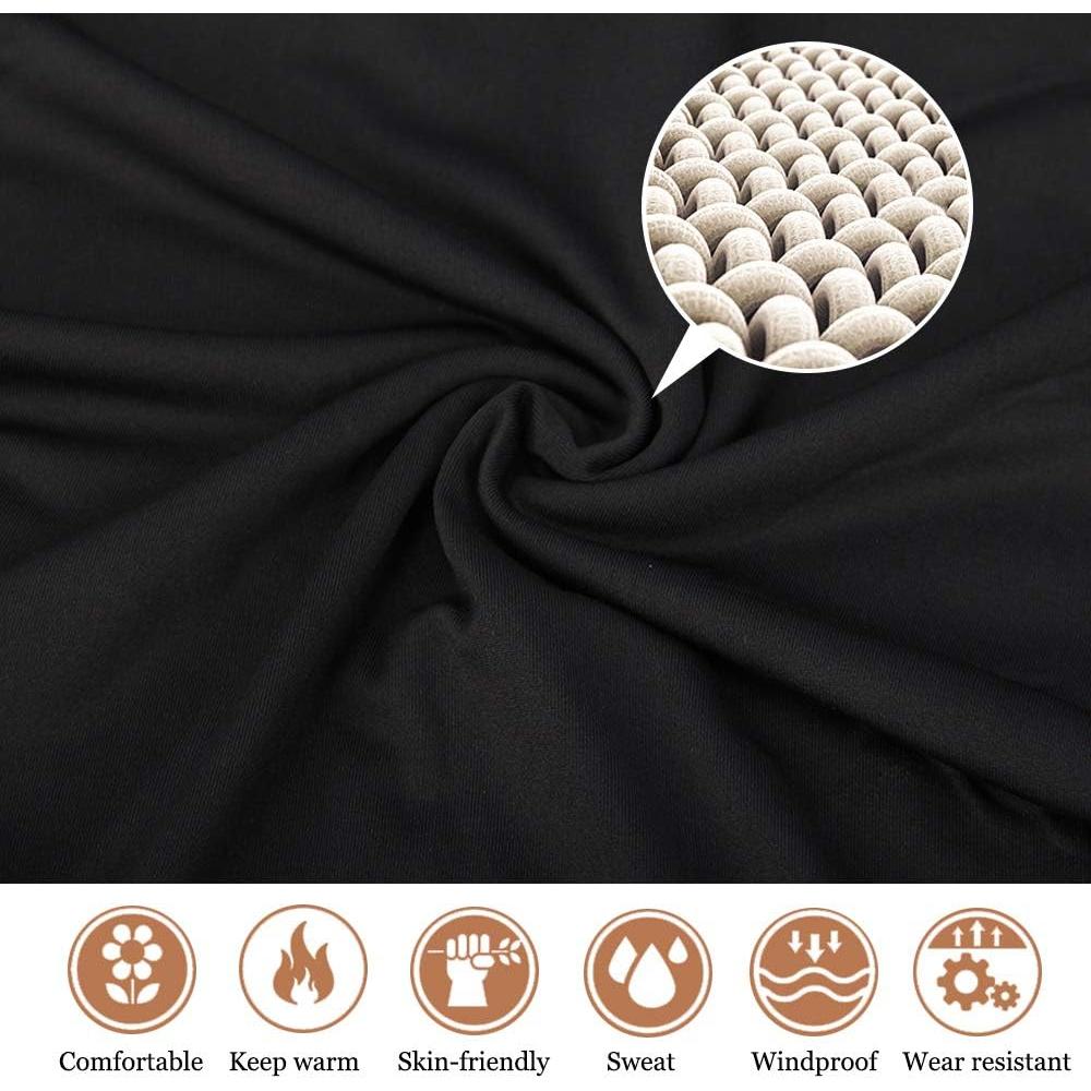 Conjunto Ropa Interior Térmica HEROBIKER Mujeres Negro