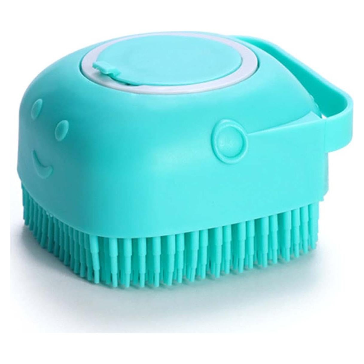 Cepillo de Baño para Perros LRHINETAR Azul con Dispensador