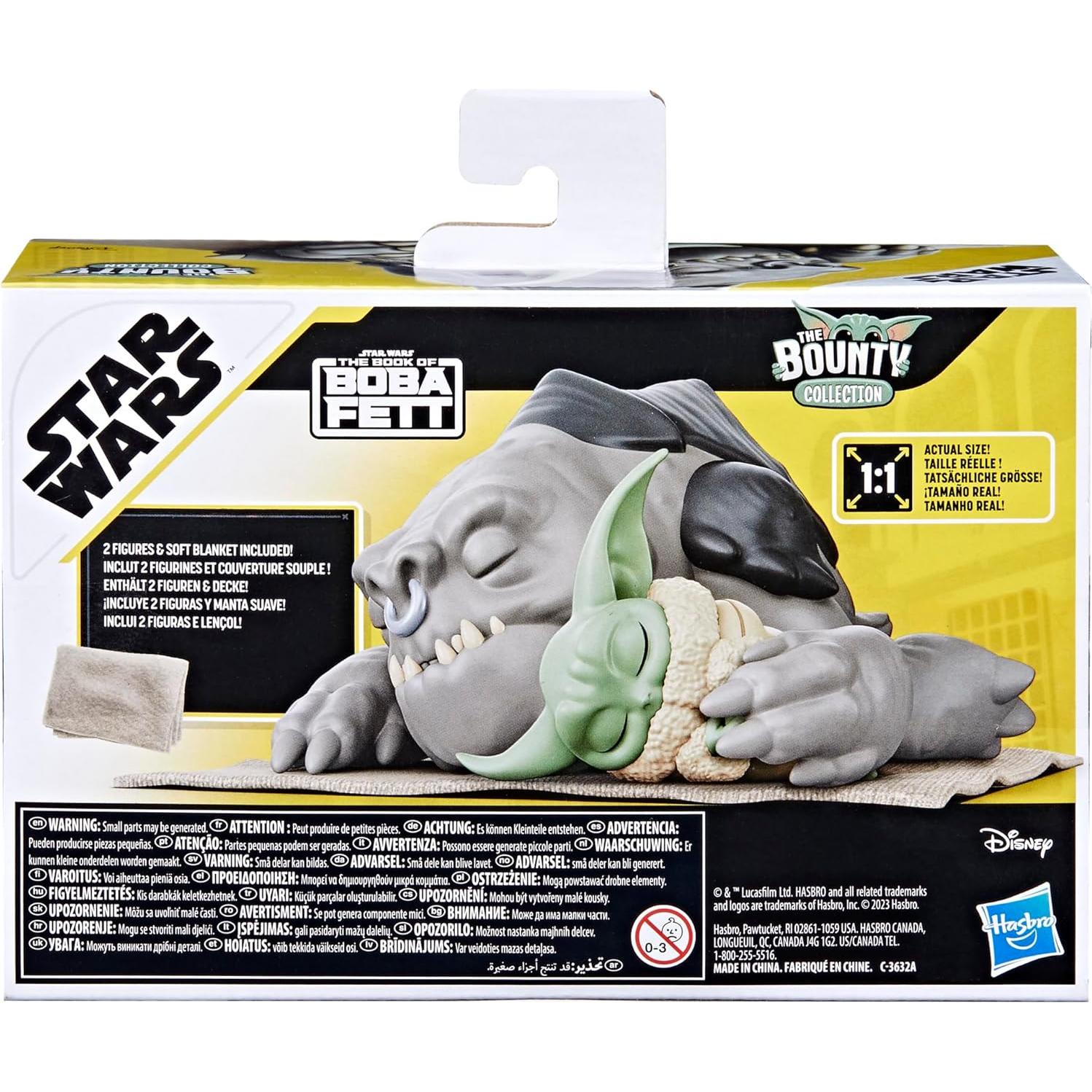 Pack Cazarrecompensas Star Wars Hasbro Rancor y Grogu 5.5 cm