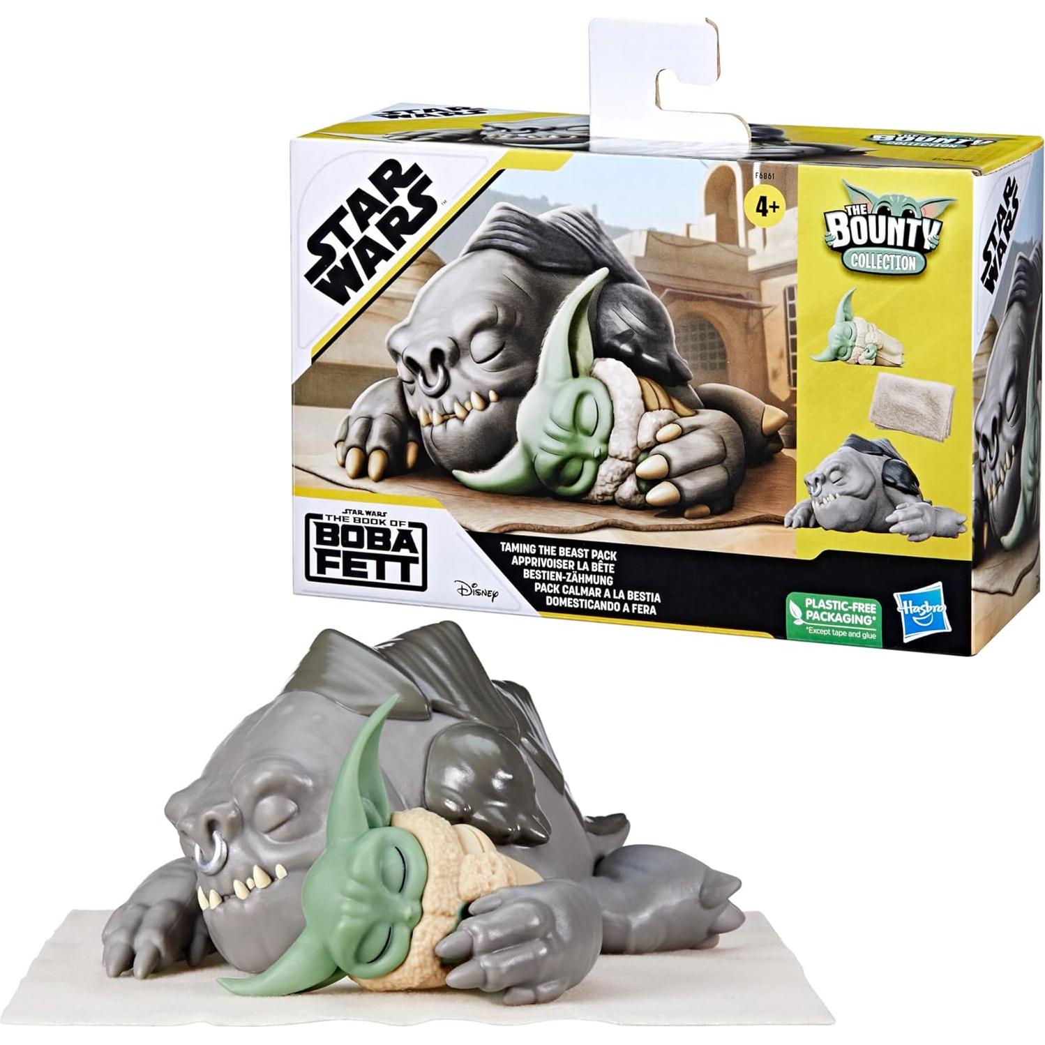 Pack Cazarrecompensas Star Wars Hasbro Rancor y Grogu 5.5 cm