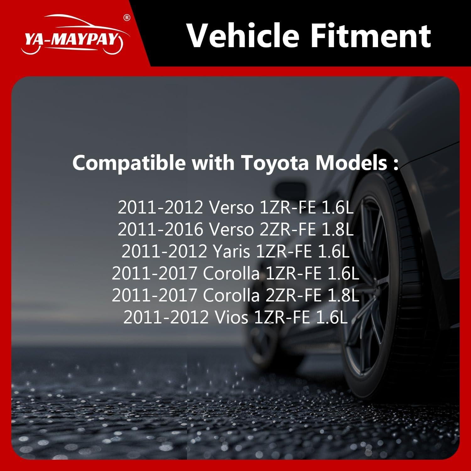 Kit de Cadena de Tiempo YA-MAYPAY para Toyota 1.6L 1.8L