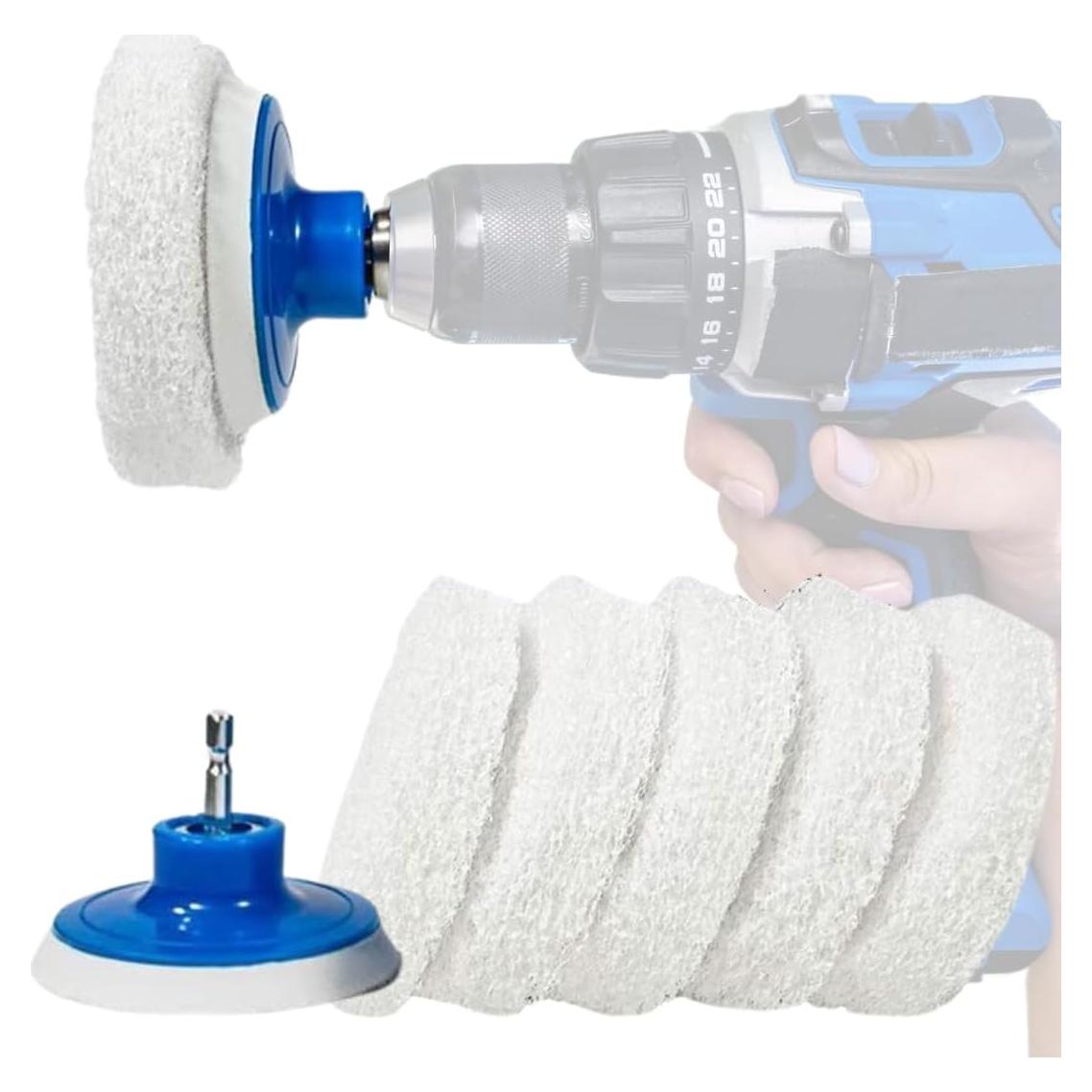 Juego de 7 Cepillos de Taladro RotoScrub para Limpieza