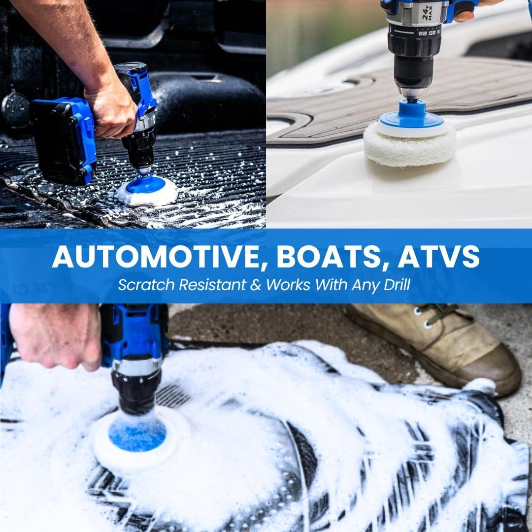 Juego de 7 Cepillos de Taladro RotoScrub para Limpieza