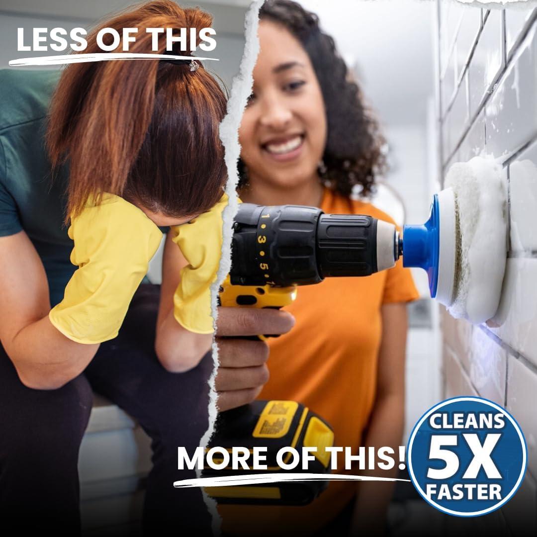 Juego de 7 Cepillos de Taladro RotoScrub para Limpieza