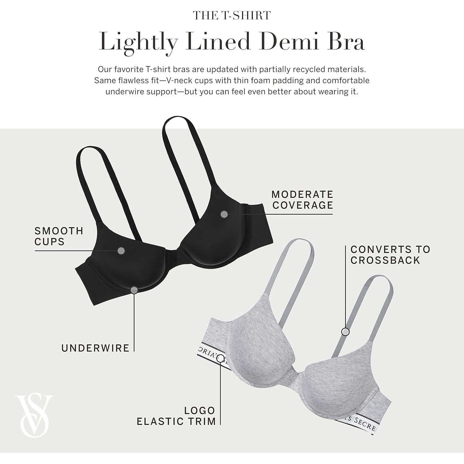 Sostén T-Shirt Victoria's Secret Acolchado 34C Praliné Dulce