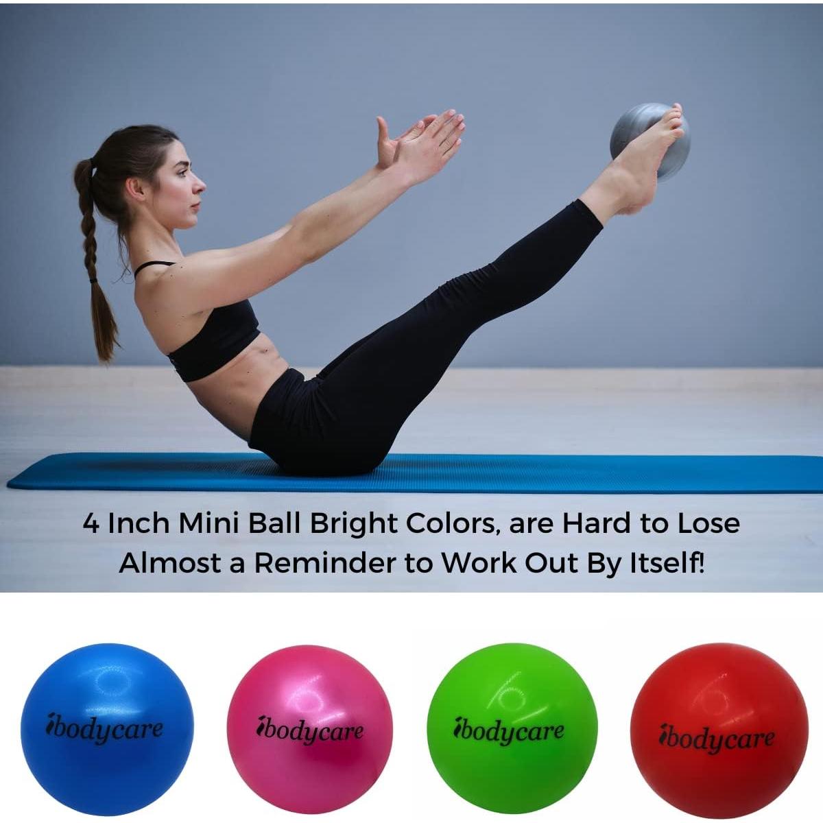 Mini Bola Inflable de 10 cm ibodycare para Pilates y Fitness