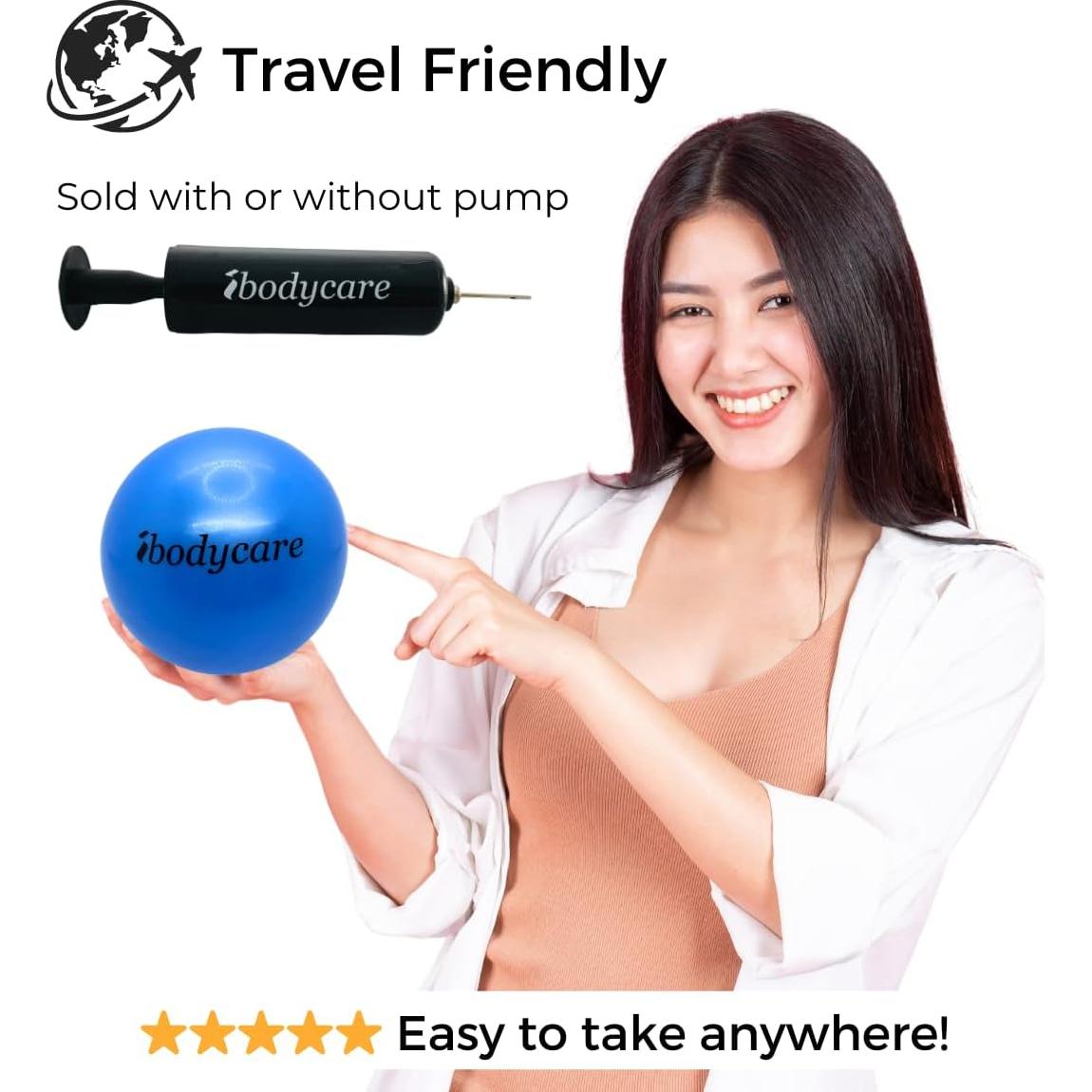 Mini Bola Inflable de 10 cm ibodycare para Pilates y Fitness
