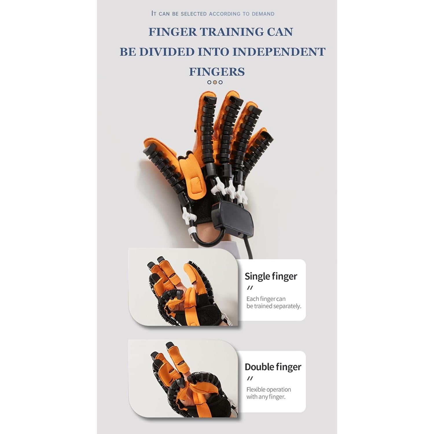 Guantes de Rehabilitación Robotizados OUOQNUE para Dedos