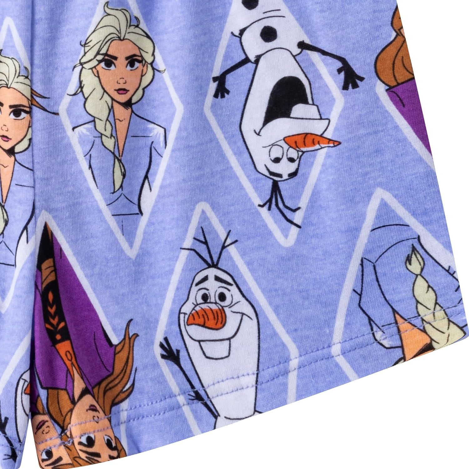 Conjunto de camiseta y pantalones cortos Disney Frozen 2T