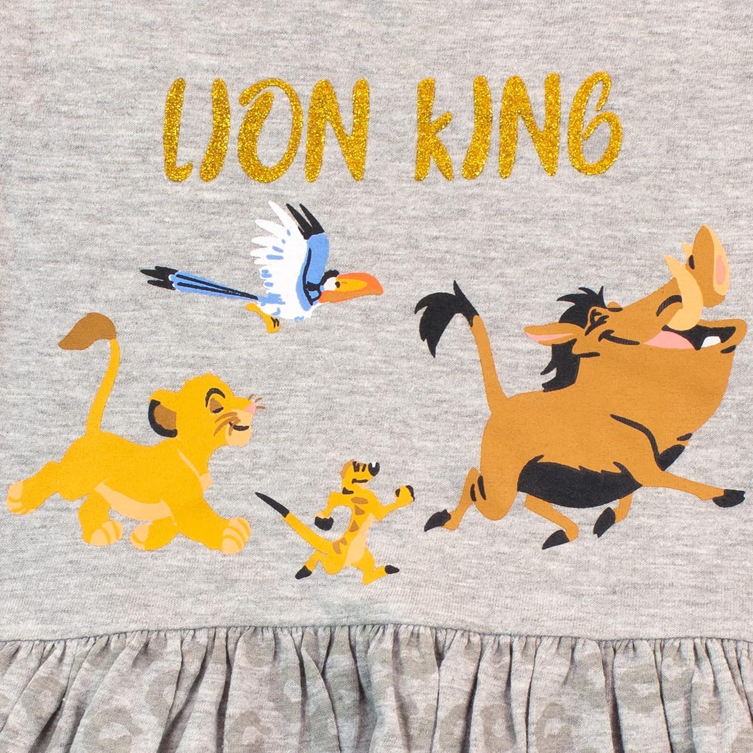 Vestido para Niñas Disney El Rey León Gris Talla 6