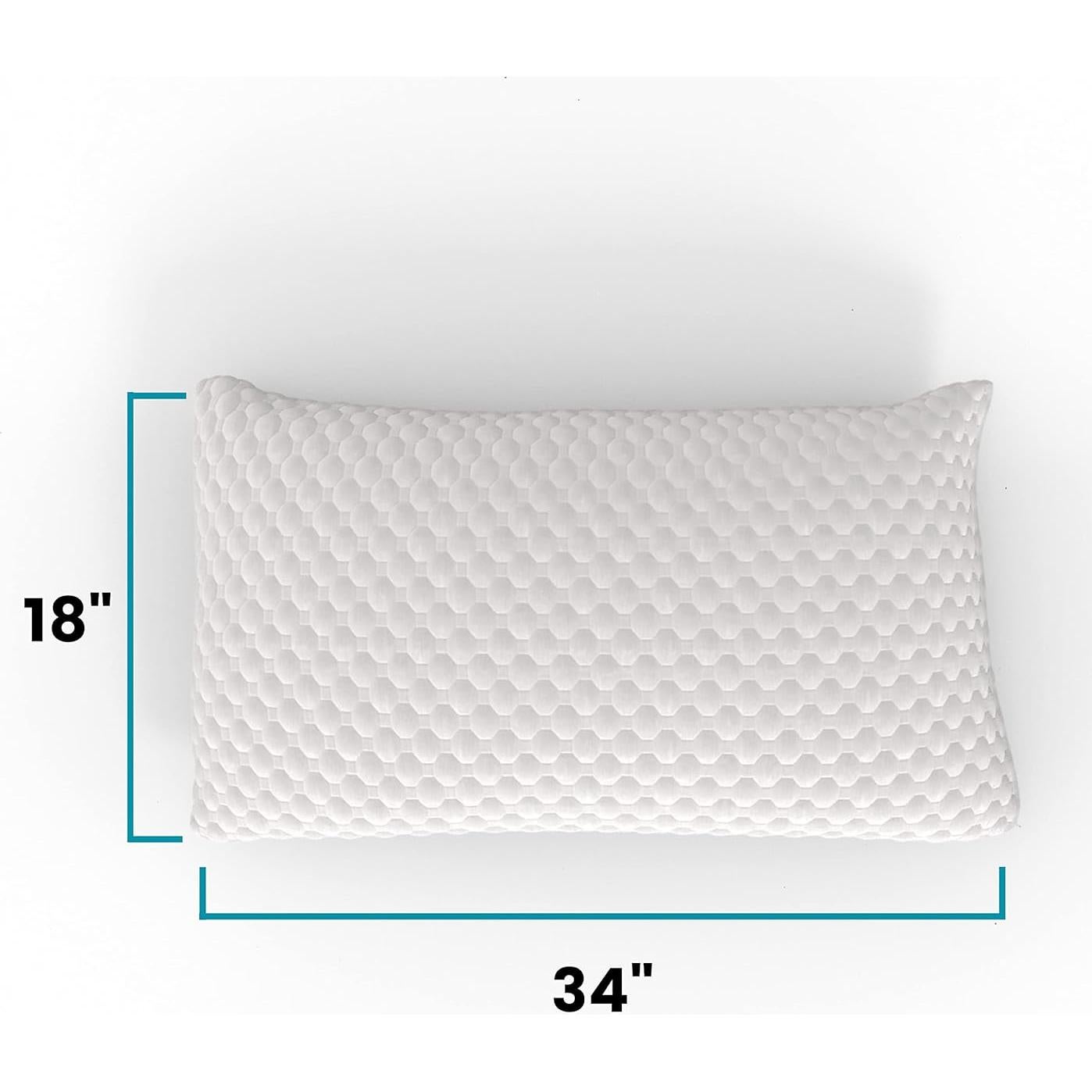 Almohada ZenCloud Ergo-Pedic King Ajustable con Gel de Cáñamo