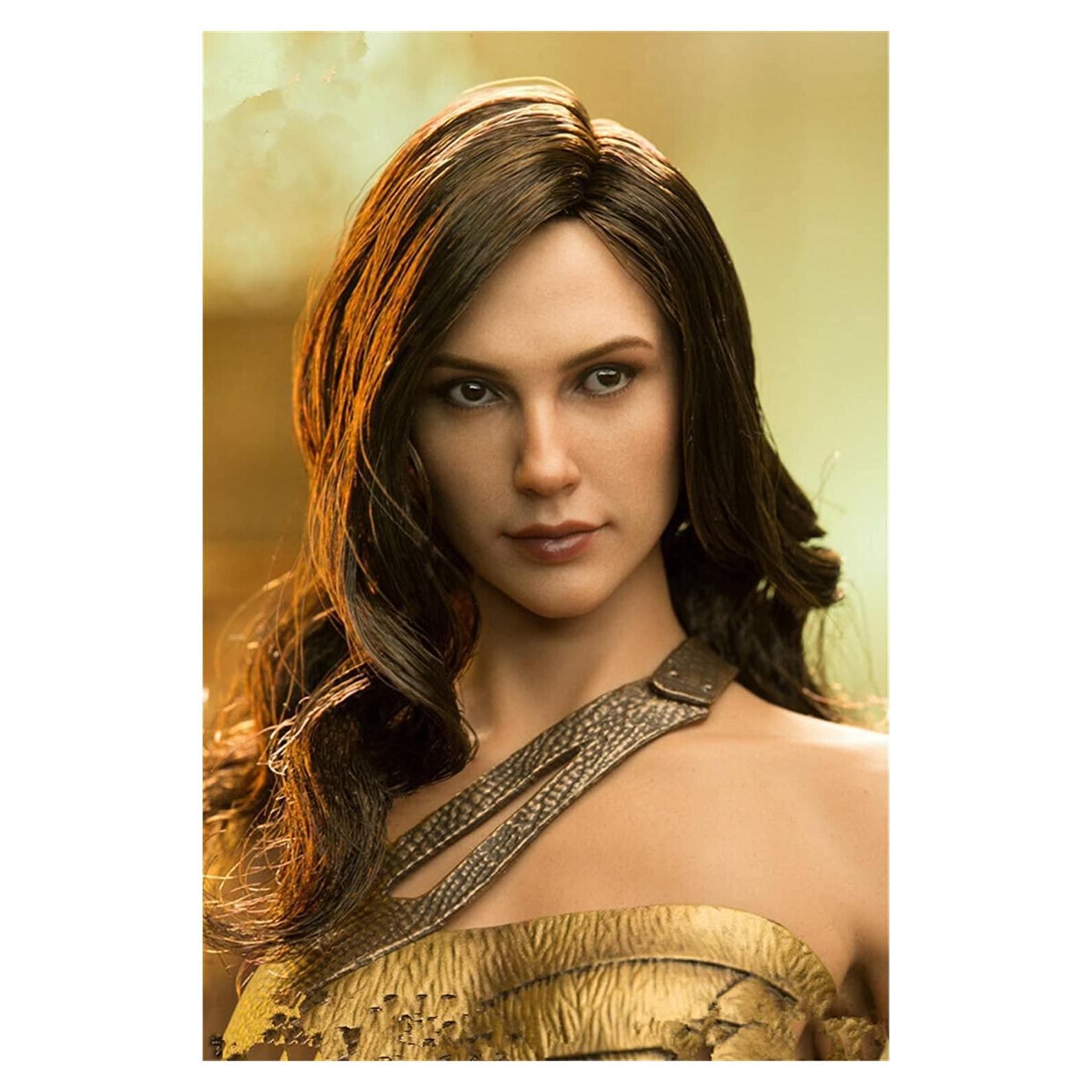 1/6 Scale Female Head Sculpt European Beauty Head Carved for 12 inches Phicen TBLeague VC HT JO Action Figure Doll Collection