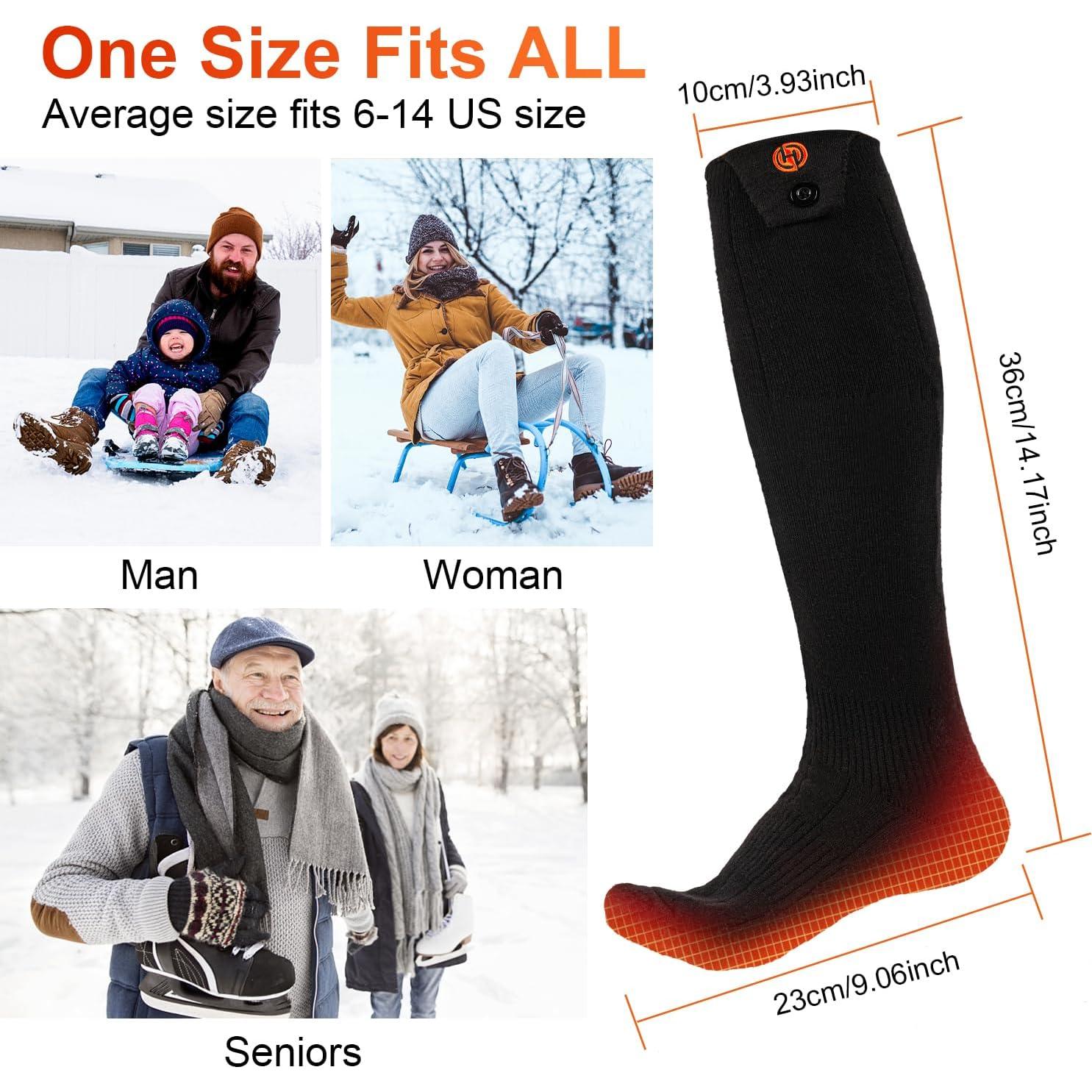 Calcetines Calentados Eléctricos JUGEVI HS24 Unisex 7000mAh