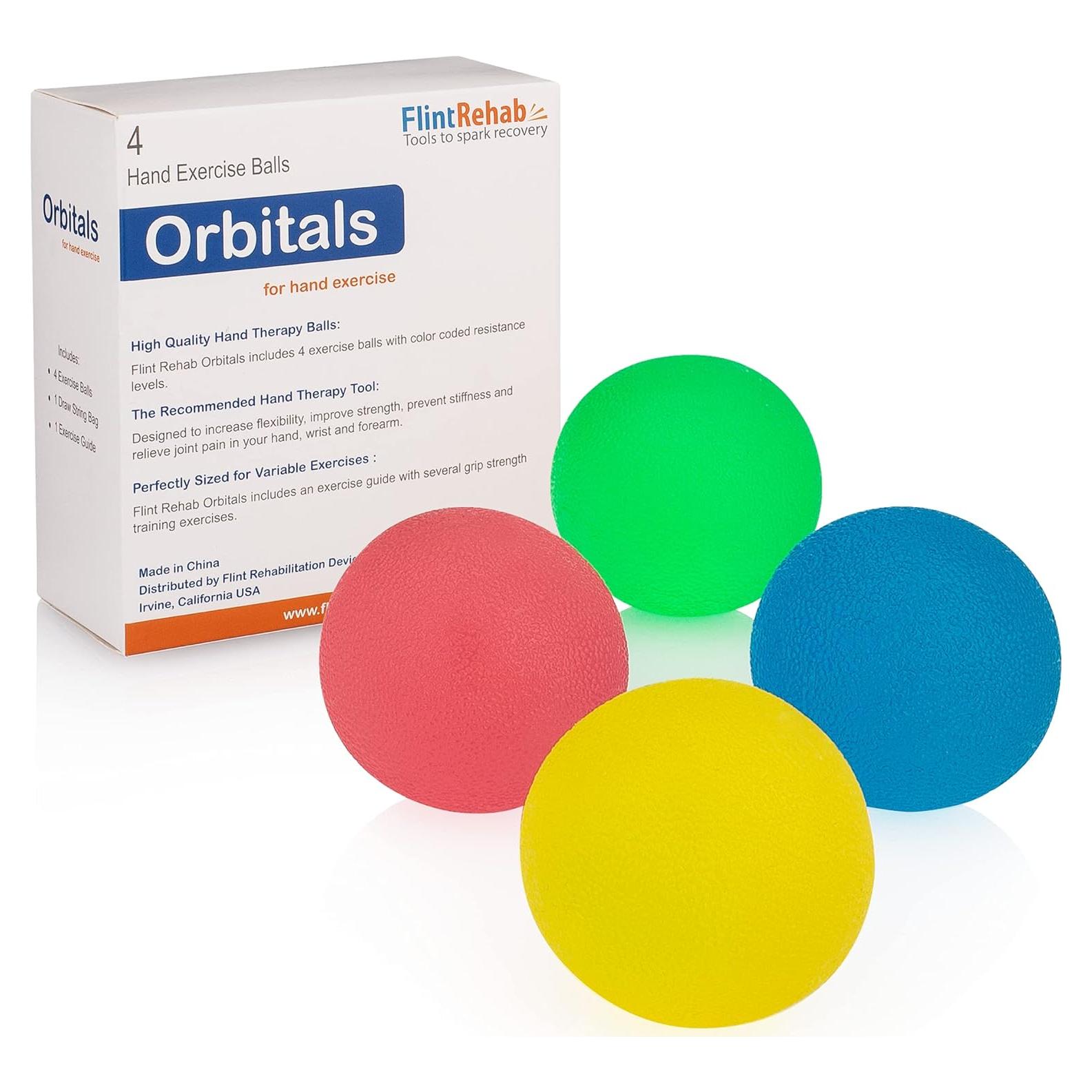 Pelotas de Ejercicio FlintRehab - Set de 4 para Manos