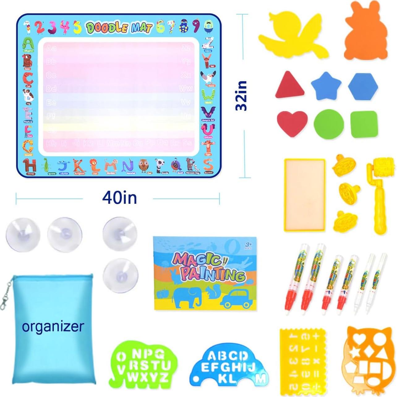 Alfombrilla Doodle de Agua MISERWE 101,6 x 81,3 cm