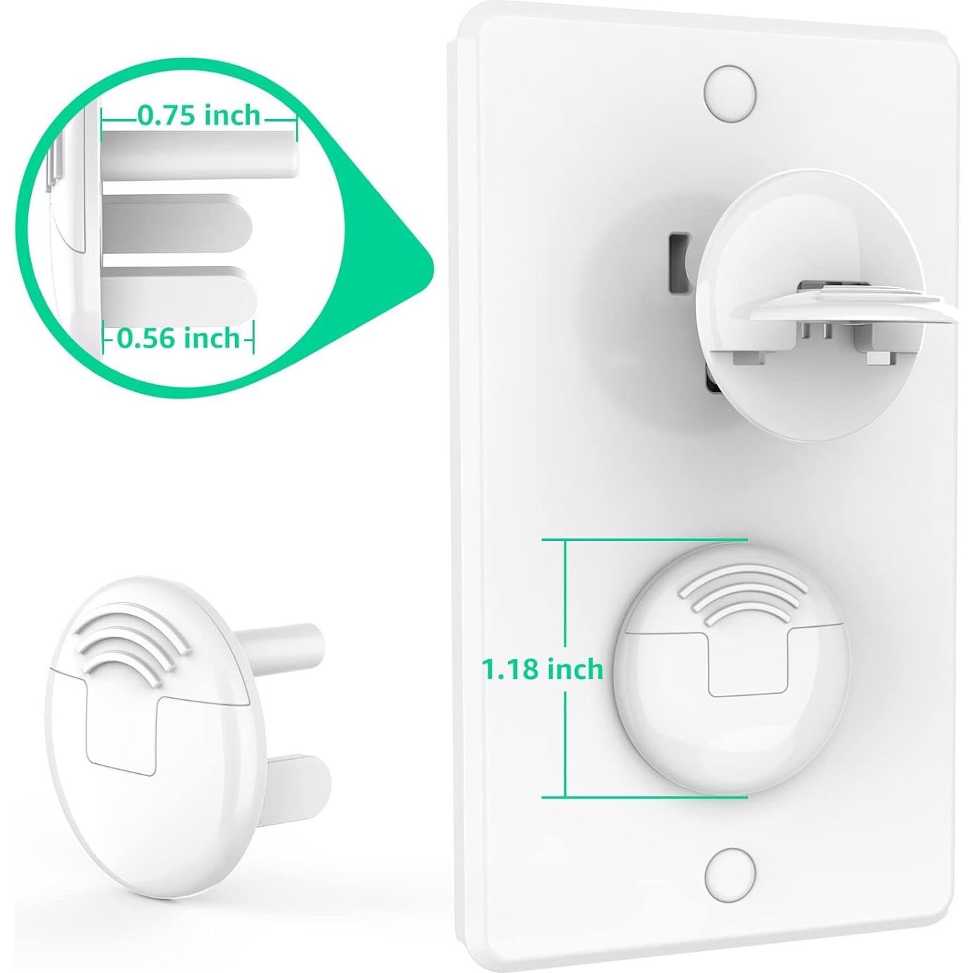 Cubiertas de Enchufes a Prueba de Niños Haihua 32 Unidades