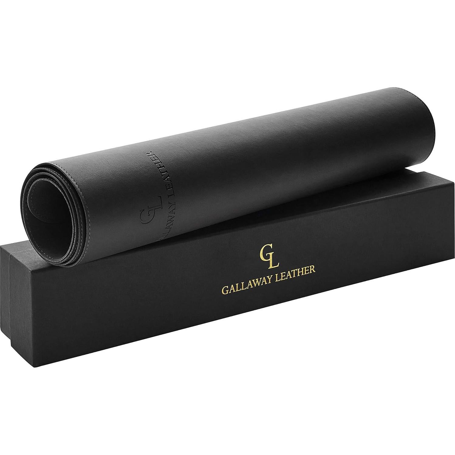 Almohadilla para Escritorio de Cuero GALLAWAY Grande 91.4x43.2cm Negro