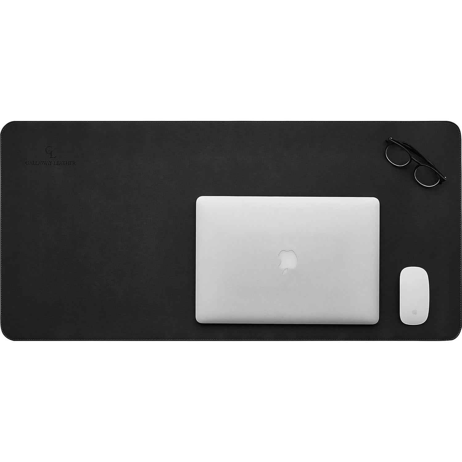 Almohadilla para Escritorio de Cuero GALLAWAY Grande 91.4x43.2cm Negro