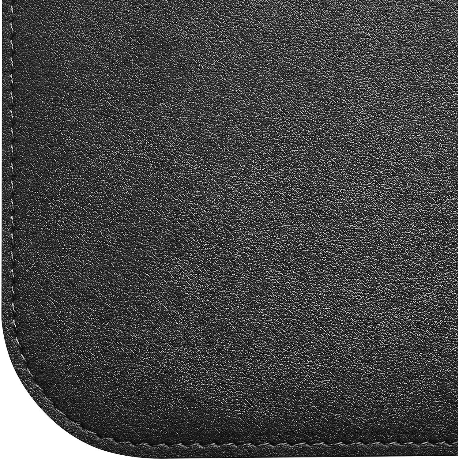 Almohadilla para Escritorio de Cuero GALLAWAY Grande 91.4x43.2cm Negro