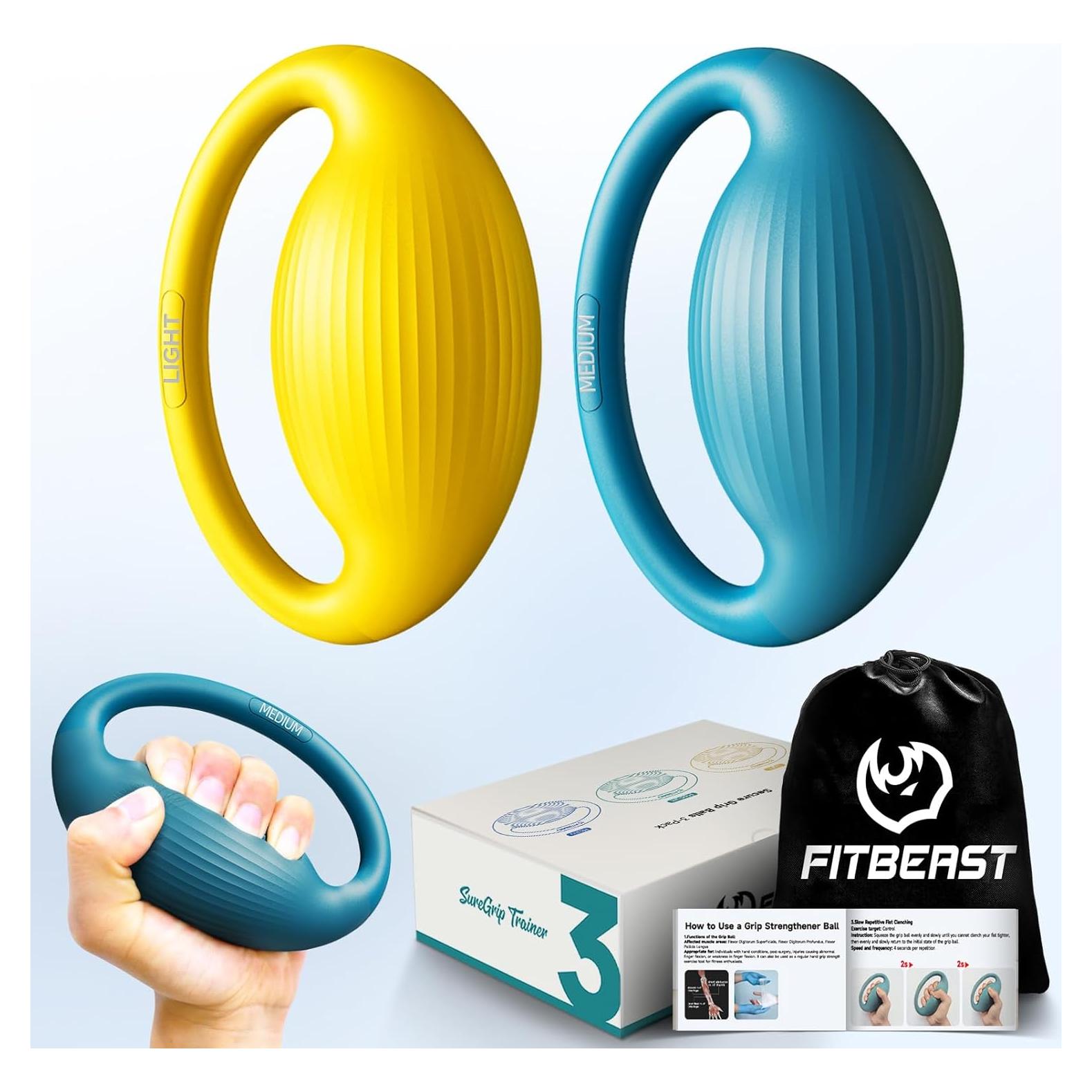 Bolas de Ejercicio FitBeast - 3 Niveles de Resistencia