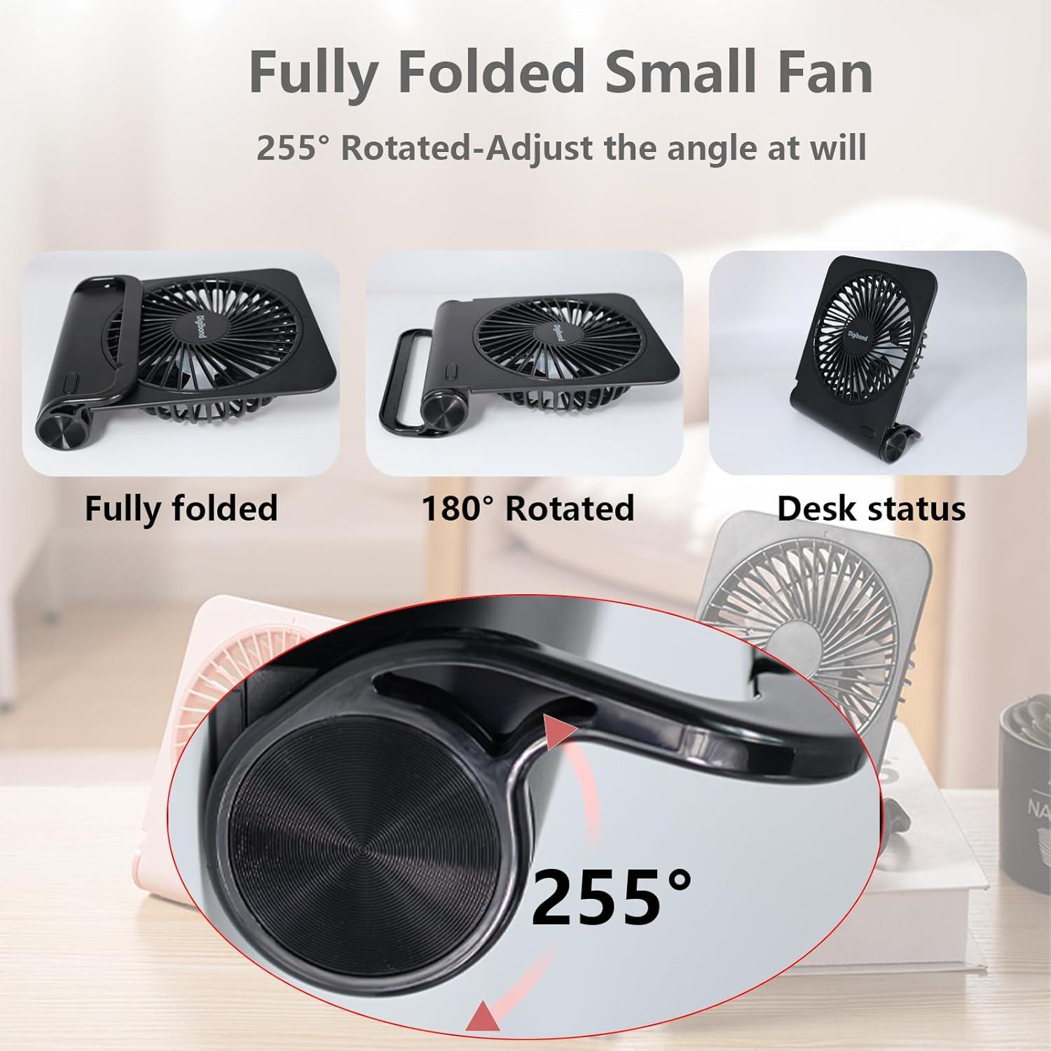 Ventilador de Escritorio Plegable Digibond 3000mAh Silencioso