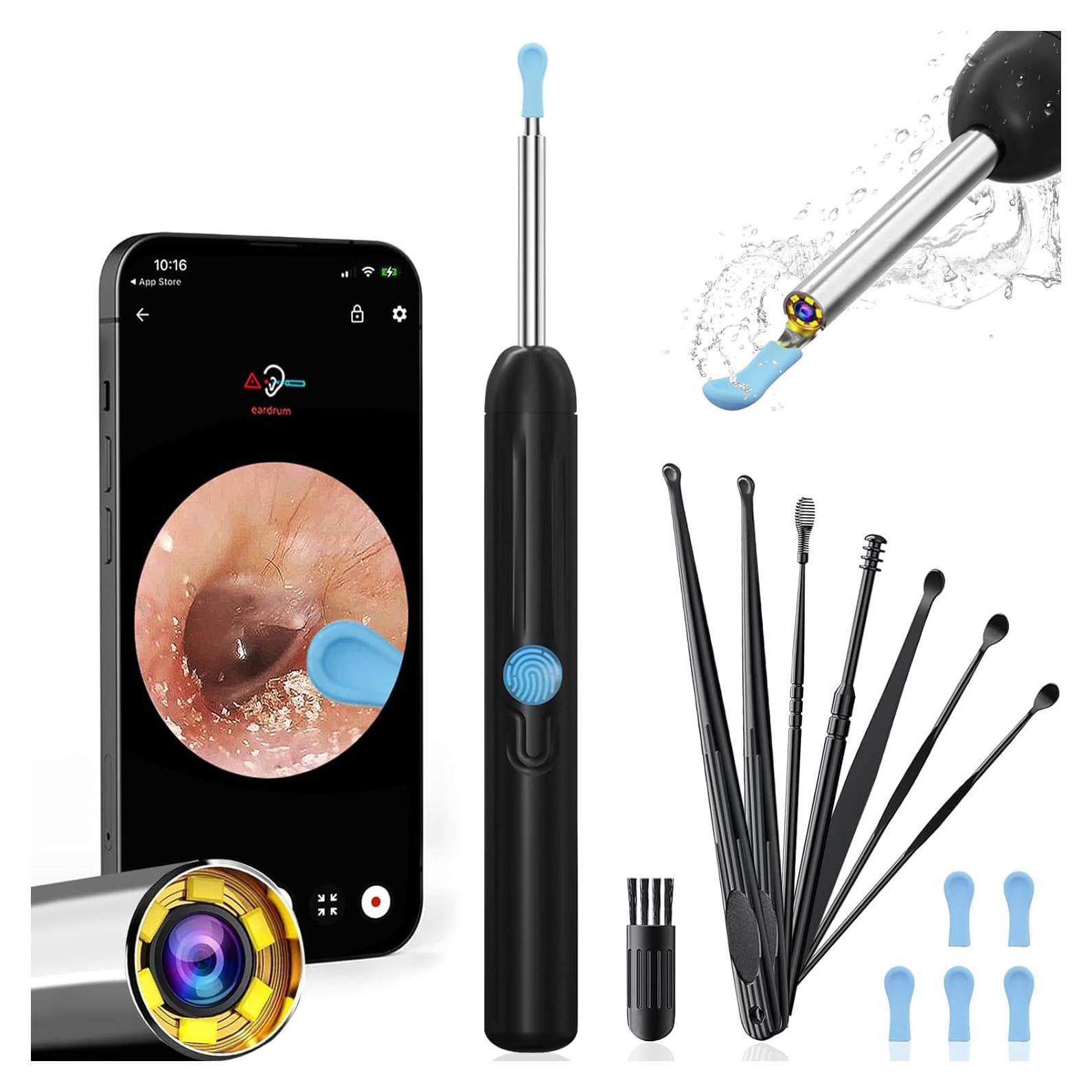 Limpiador de Oído NTGISO con Cámara 1080P y 6 LED