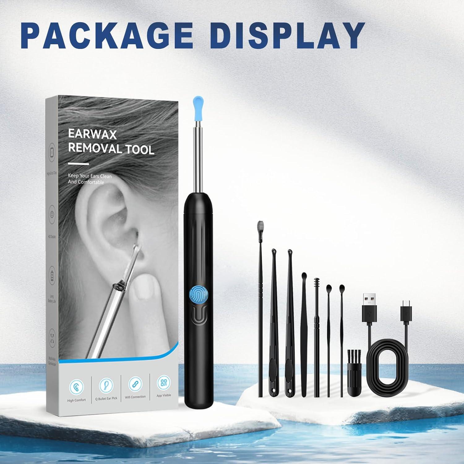 Limpiador de Oído NTGISO con Cámara 1080P y 6 LED