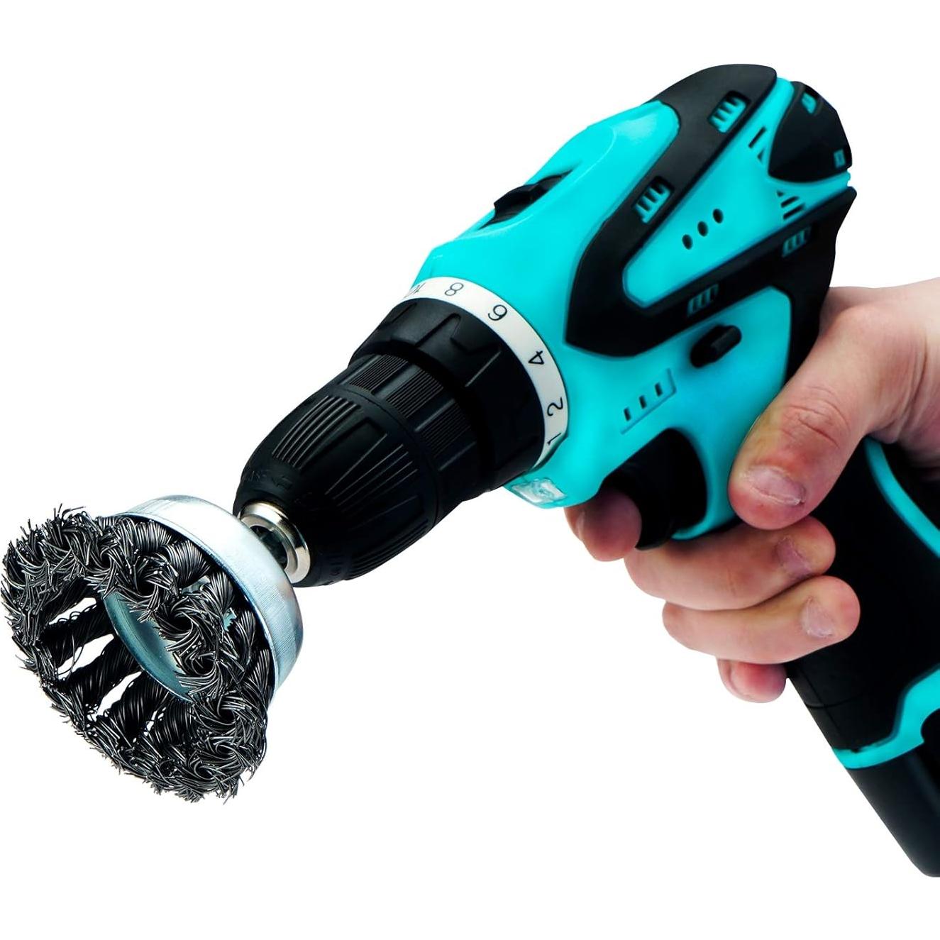 Juego de Cepillos de Copa de Alambre TILAX 3 Pcs 75mm/25mm