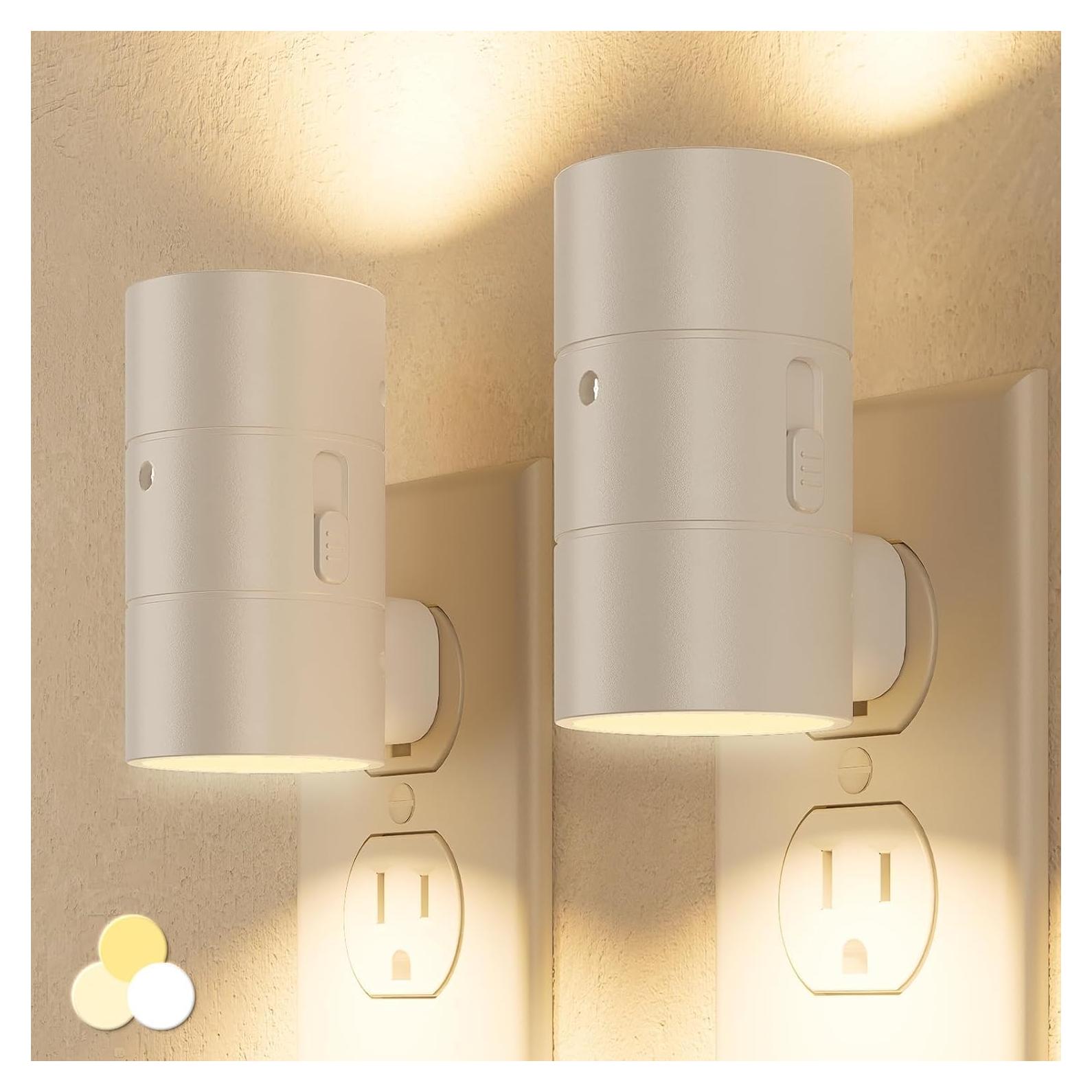 Luces Nocturnas Enchufadas NIORSUN 3 Modos Regulables 0-100LM