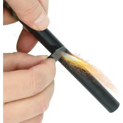 Striker Cerámico PowKow para Encender Fuego - 2 Pack Negro