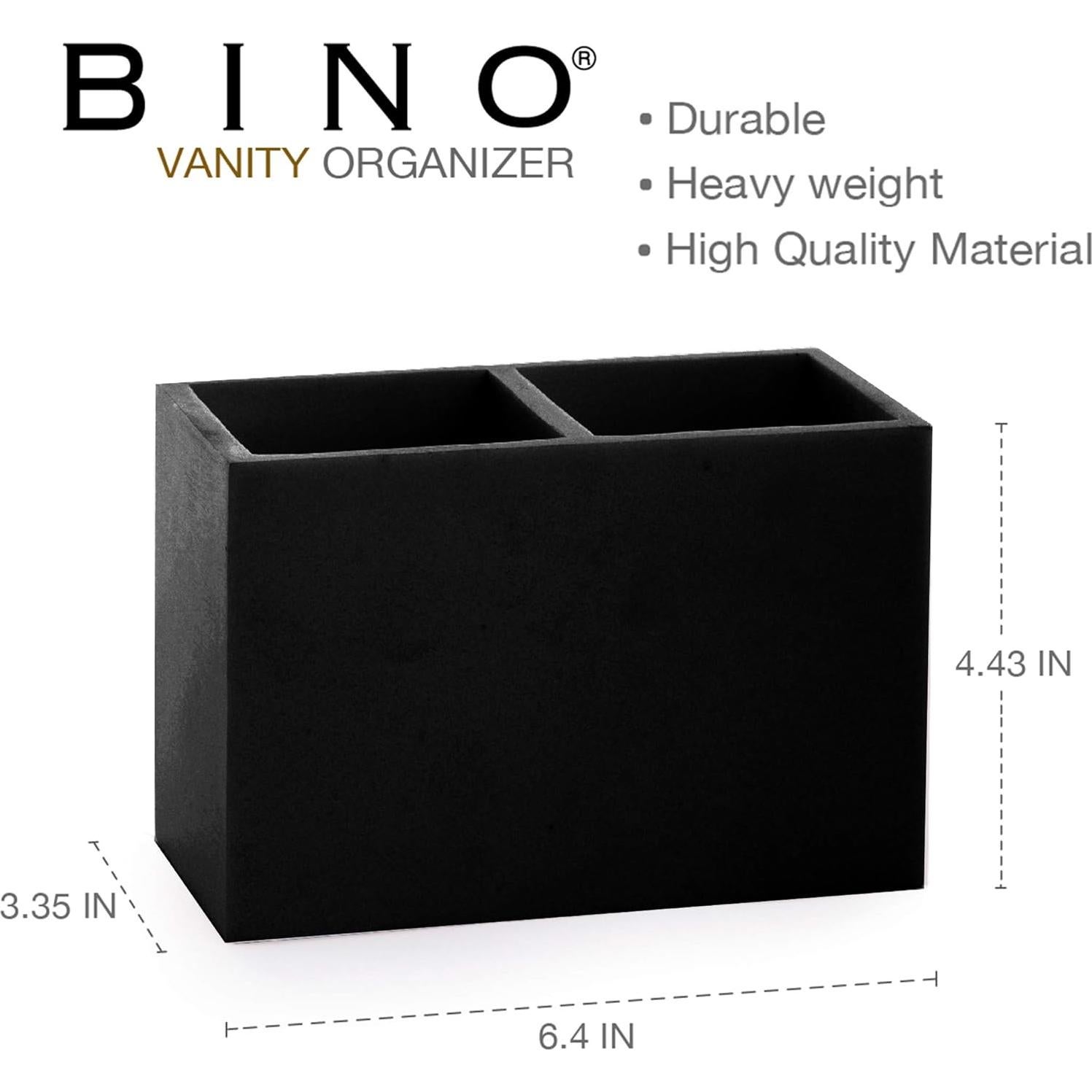 Organizador Multiusos BINO 2 Compartimentos Negro Mate