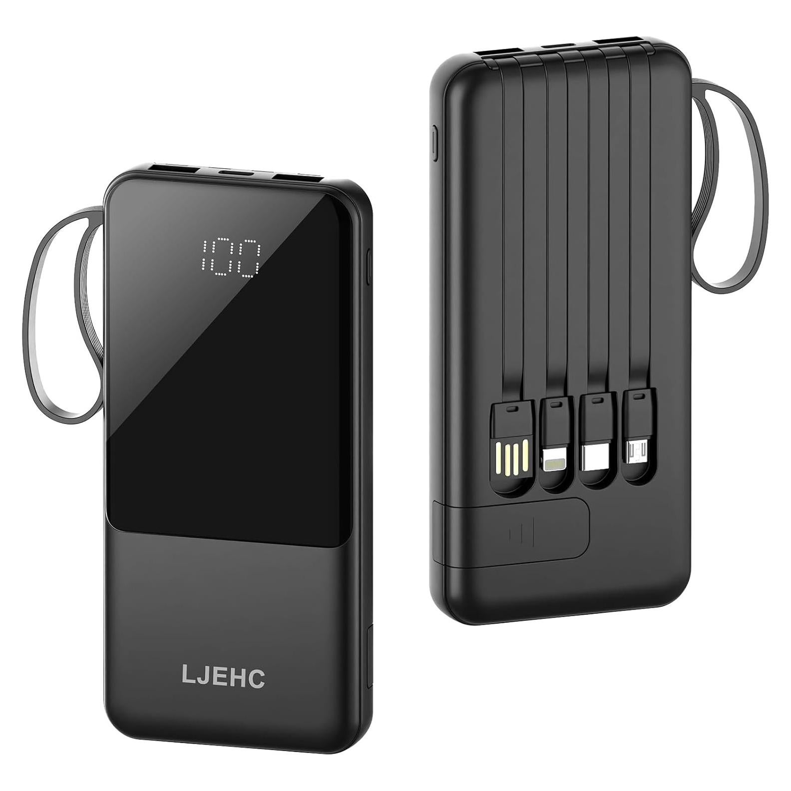 Cargador Portátil LJEHC 10000mAh USB-C 5 Salidas Carga Rápida