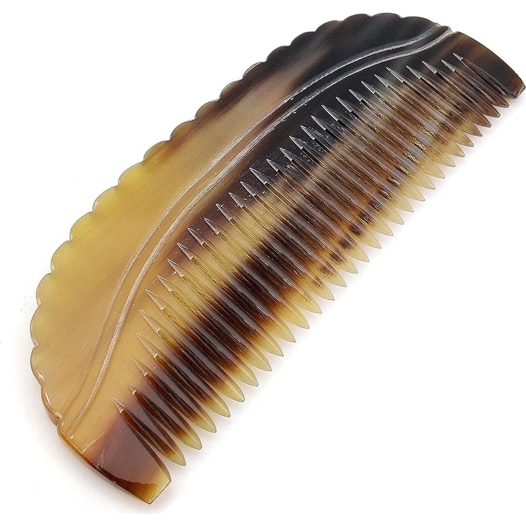 Peine de Cuerno de Buey 5MOONSUN5 Hecho a Mano 11.43 cm