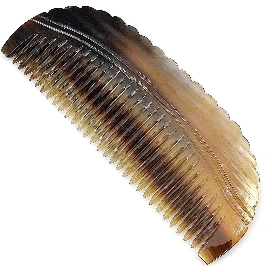 Peine de Cuerno de Buey 5MOONSUN5 Hecho a Mano 11.43 cm