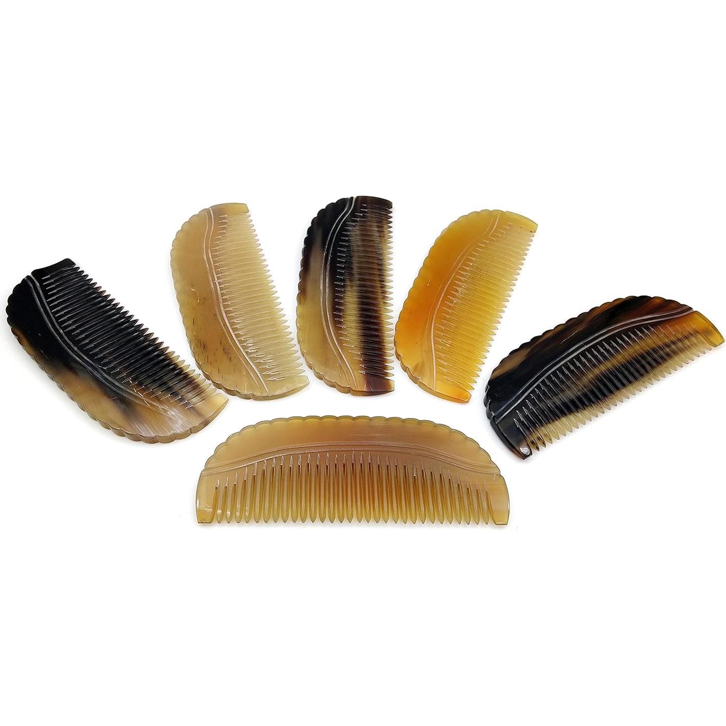 Peine de Cuerno de Buey 5MOONSUN5 Hecho a Mano 11.43 cm
