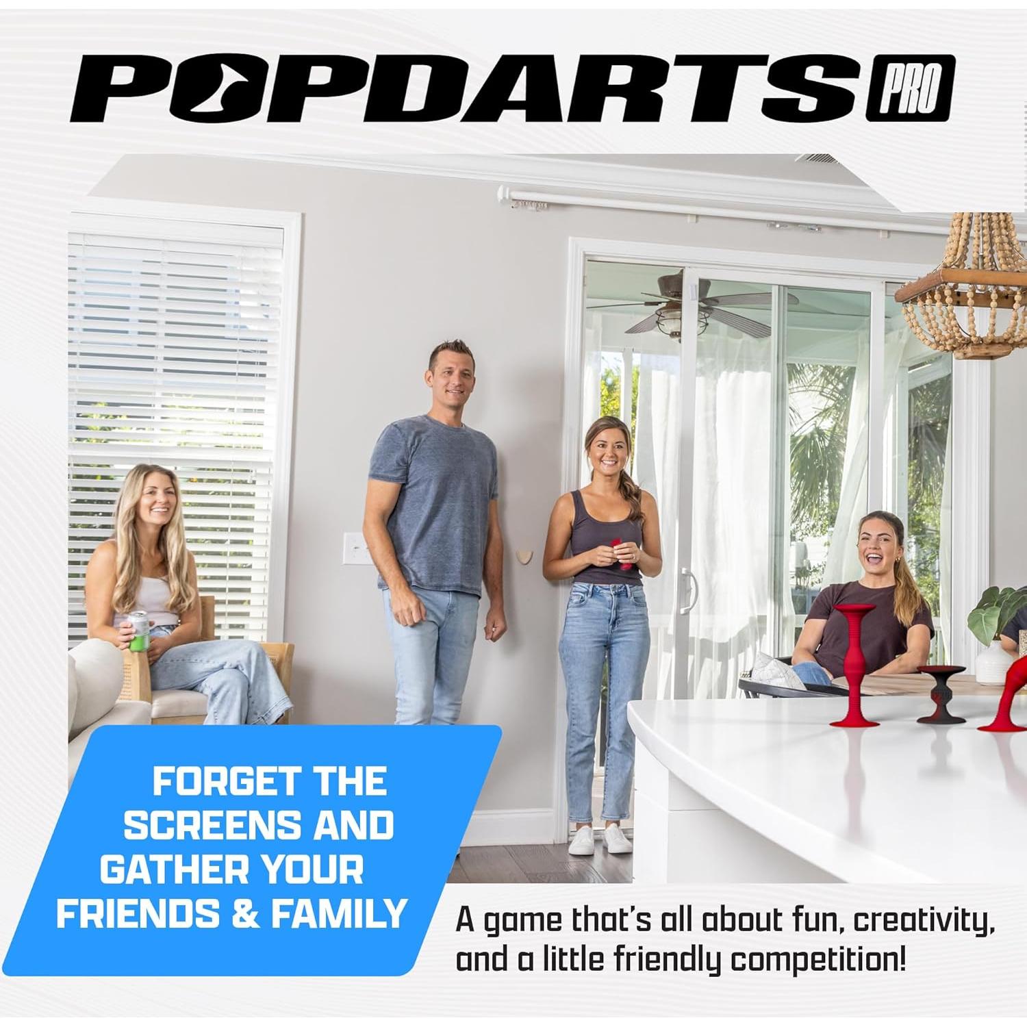 Juego Popdarts PRO Pack - Lanzamiento Ventosas Rojo y Negro